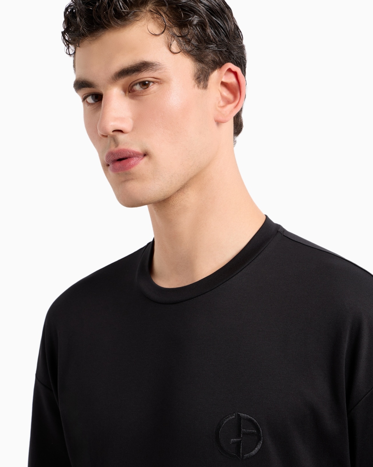 OVERSIZED CREW-NECK T-SHIRT IN ORGANIC COTTON INTERLOCK - 5