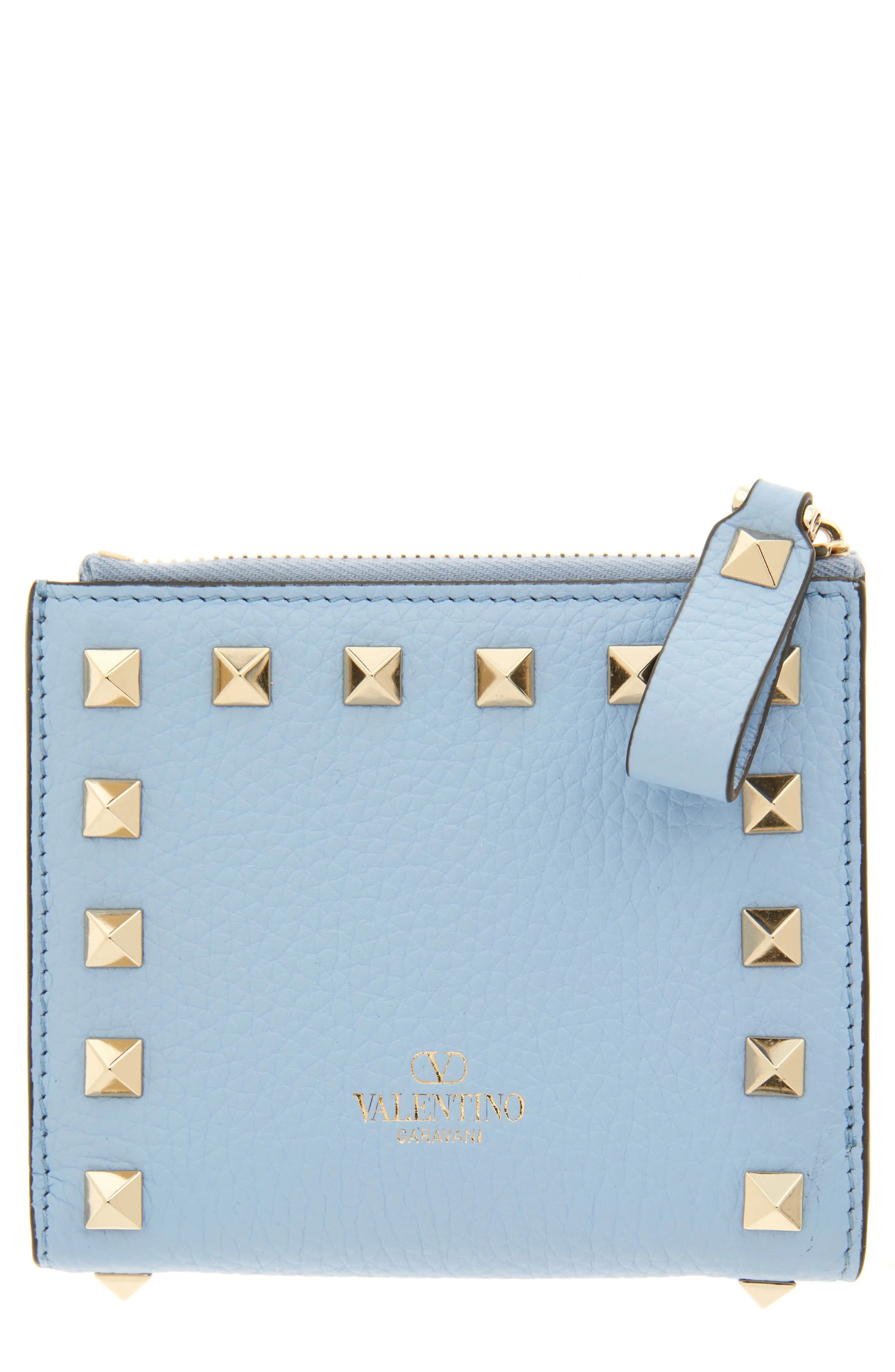 Rockstud Leather Bifold French Wallet - 1