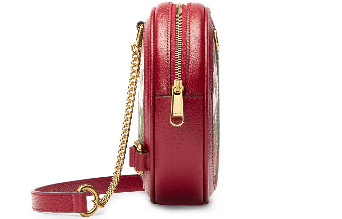 (WMNS) Gucci Ophidia GG Flora Mini Backpack 'Red' 598661-92YBC-8722 - 4