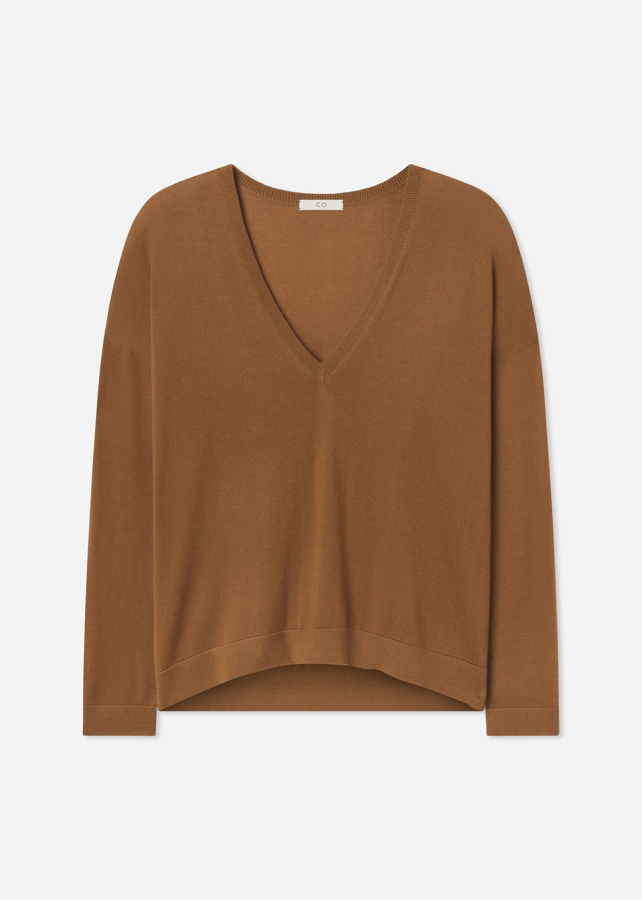V-Neck Sweater in Fine Cashmere - 1