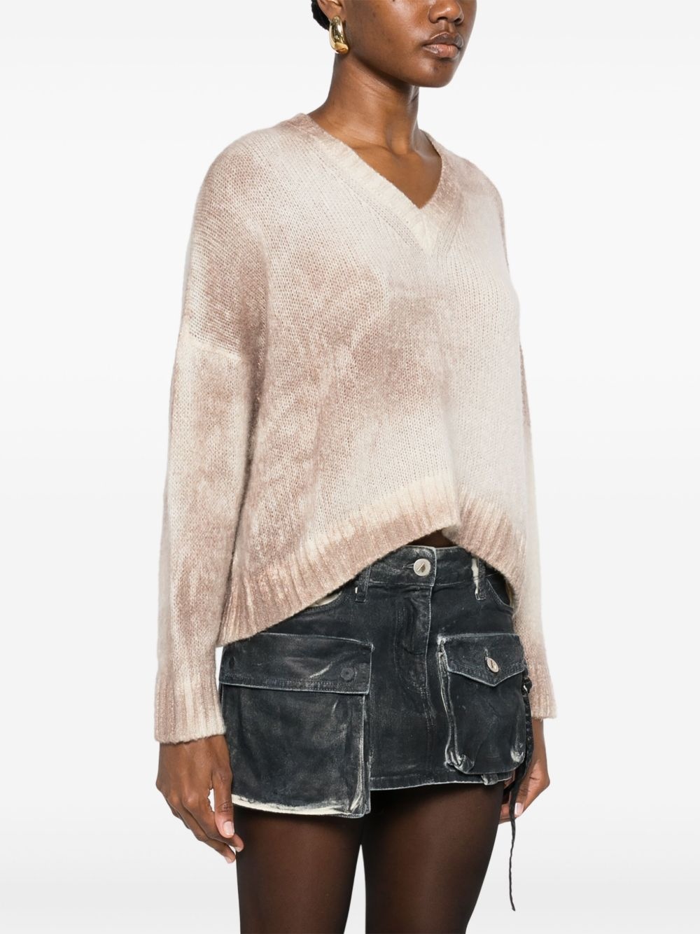 faded-effect sweater - 3