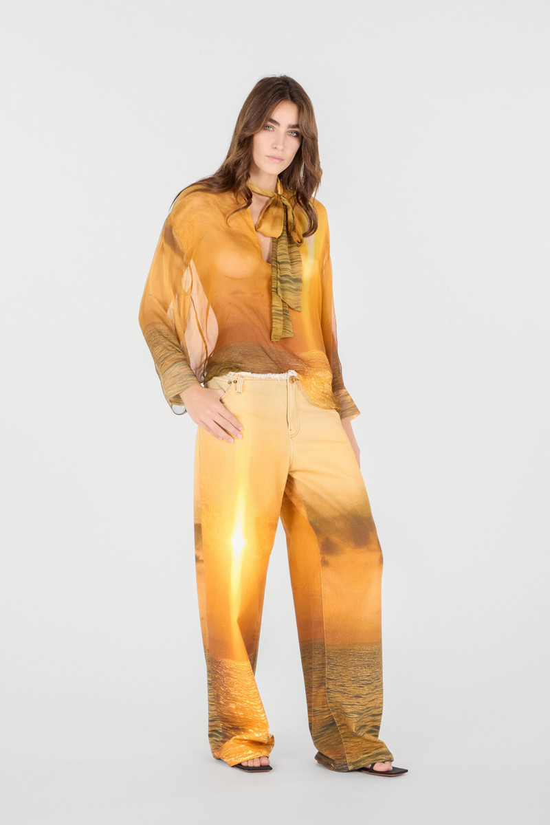 Roberto Cavalli Woman Silk Shirt outlook
