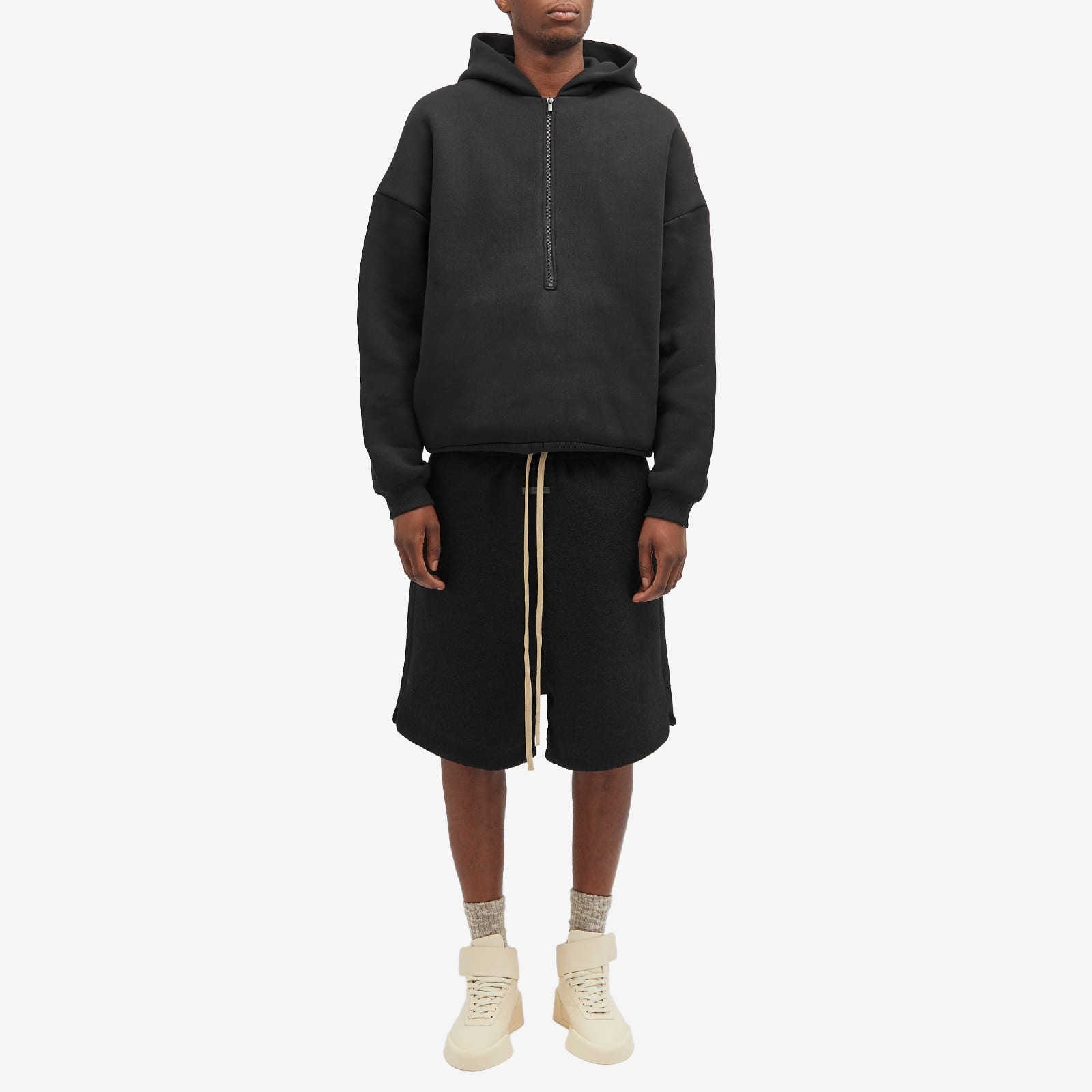 Fear of God Boiled Wool Relaxed Shorts - 4