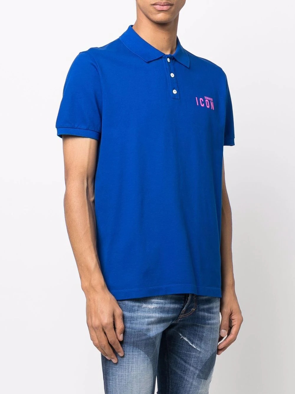 Icon-print polo shirt - 3