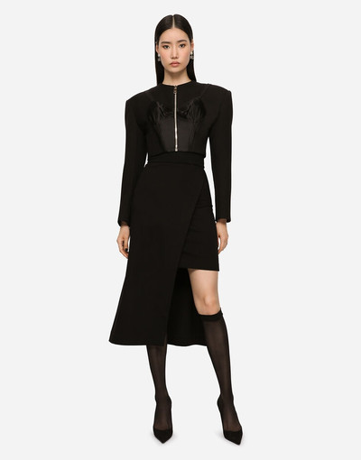 Dolce & Gabbana Calf-length skirt with jersey mini skirt outlook