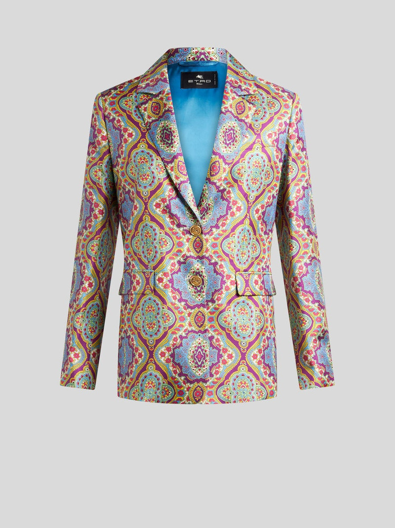 PRINTED SILK JACKET 1