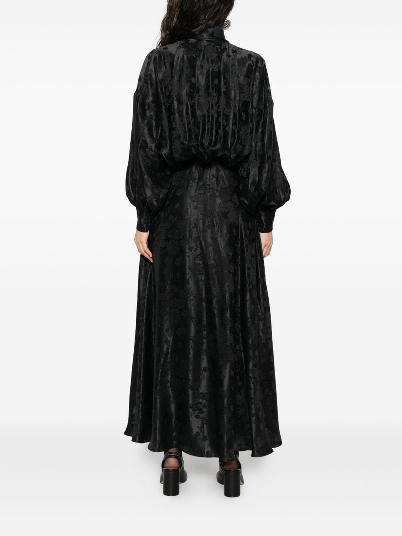 bow-detail patterned maxi dress 4