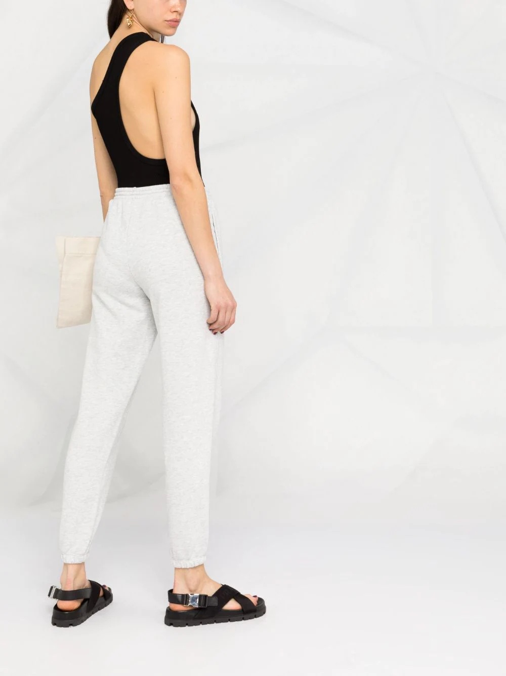 cotton tapered track pants - 4