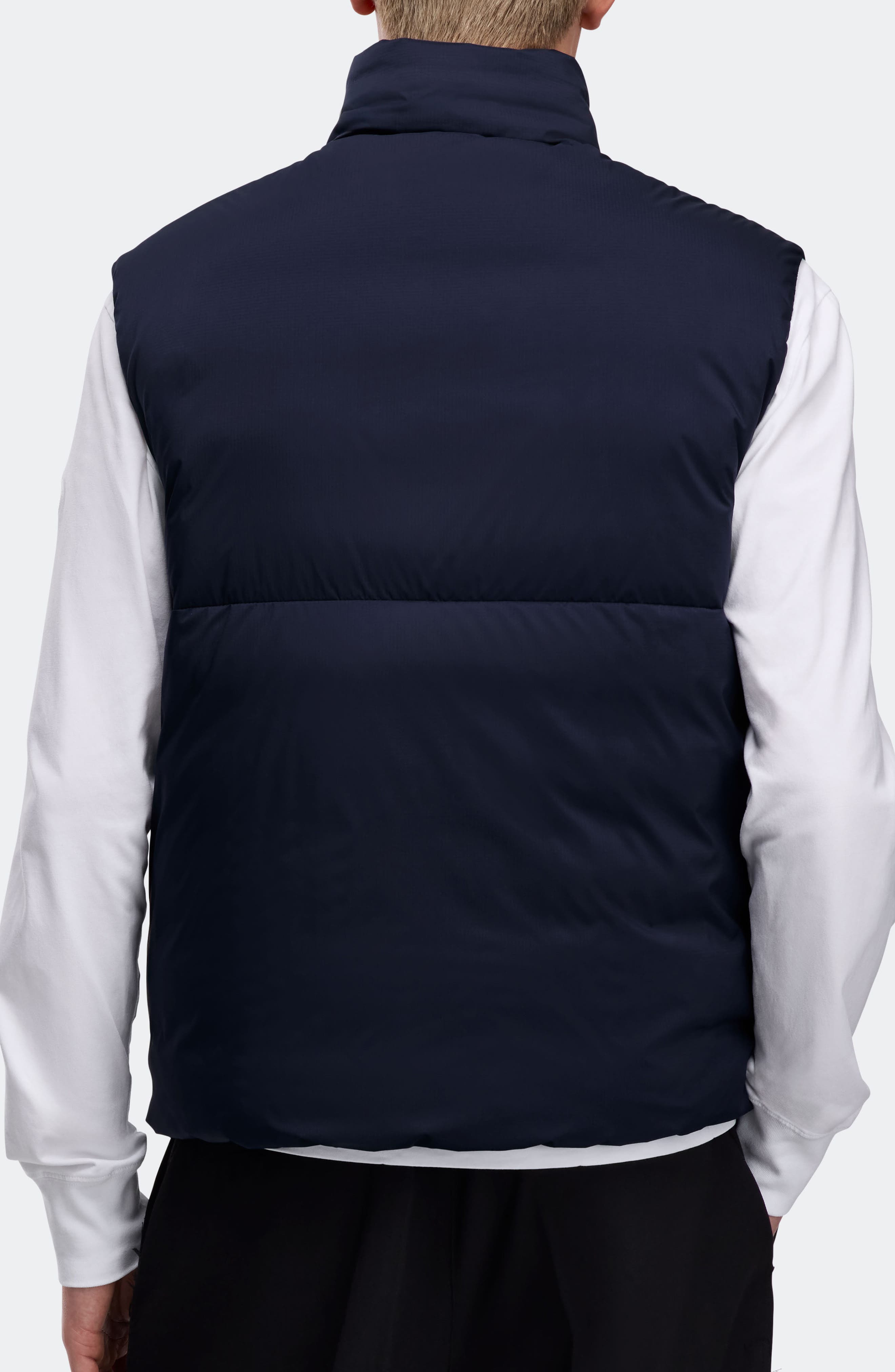 Canada Goose Lodge Packable 750 Fill Power Down Vest in Atlantic Navy - 2