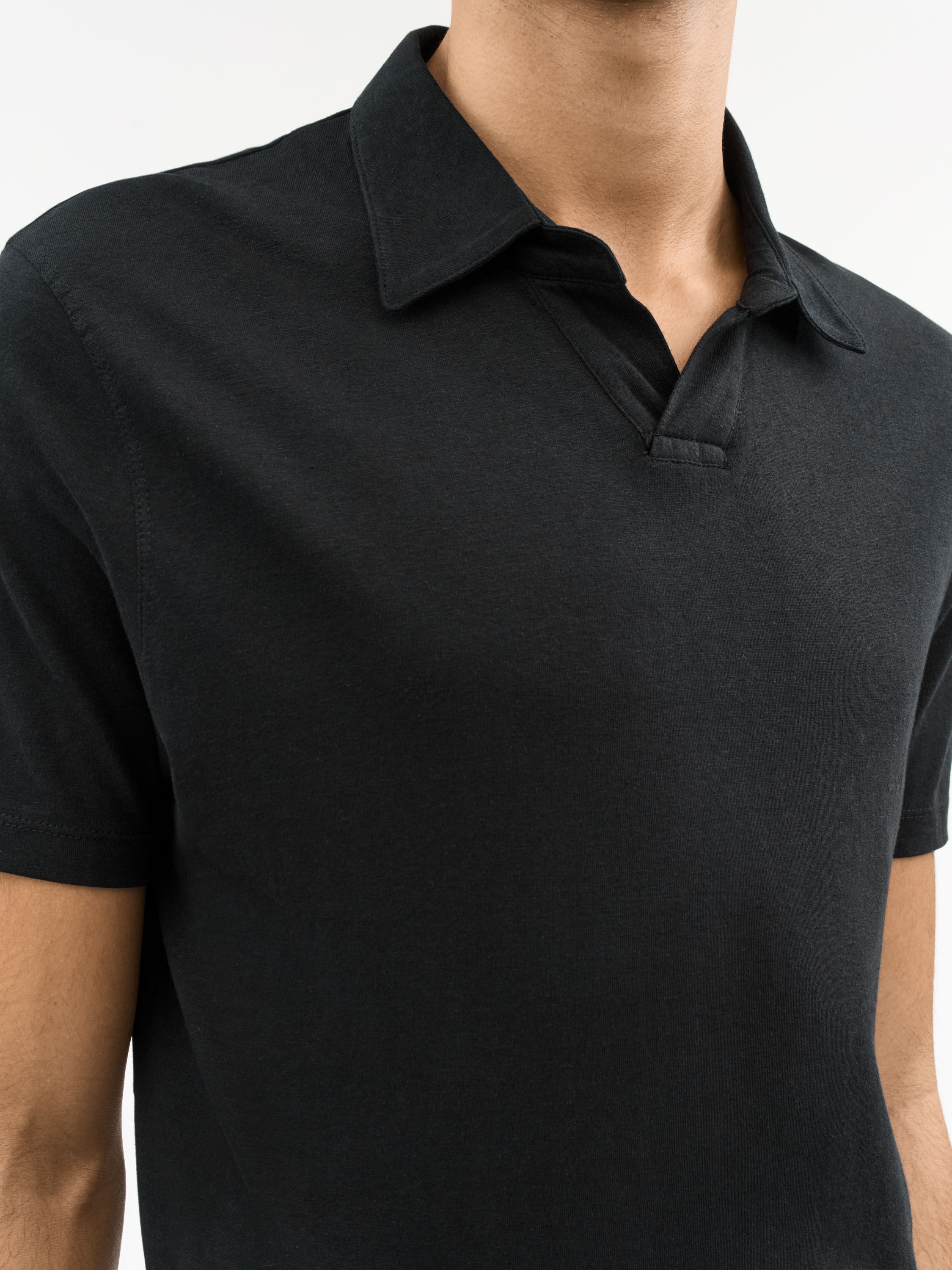 Ray Open-Neck Polo Shirt - 5