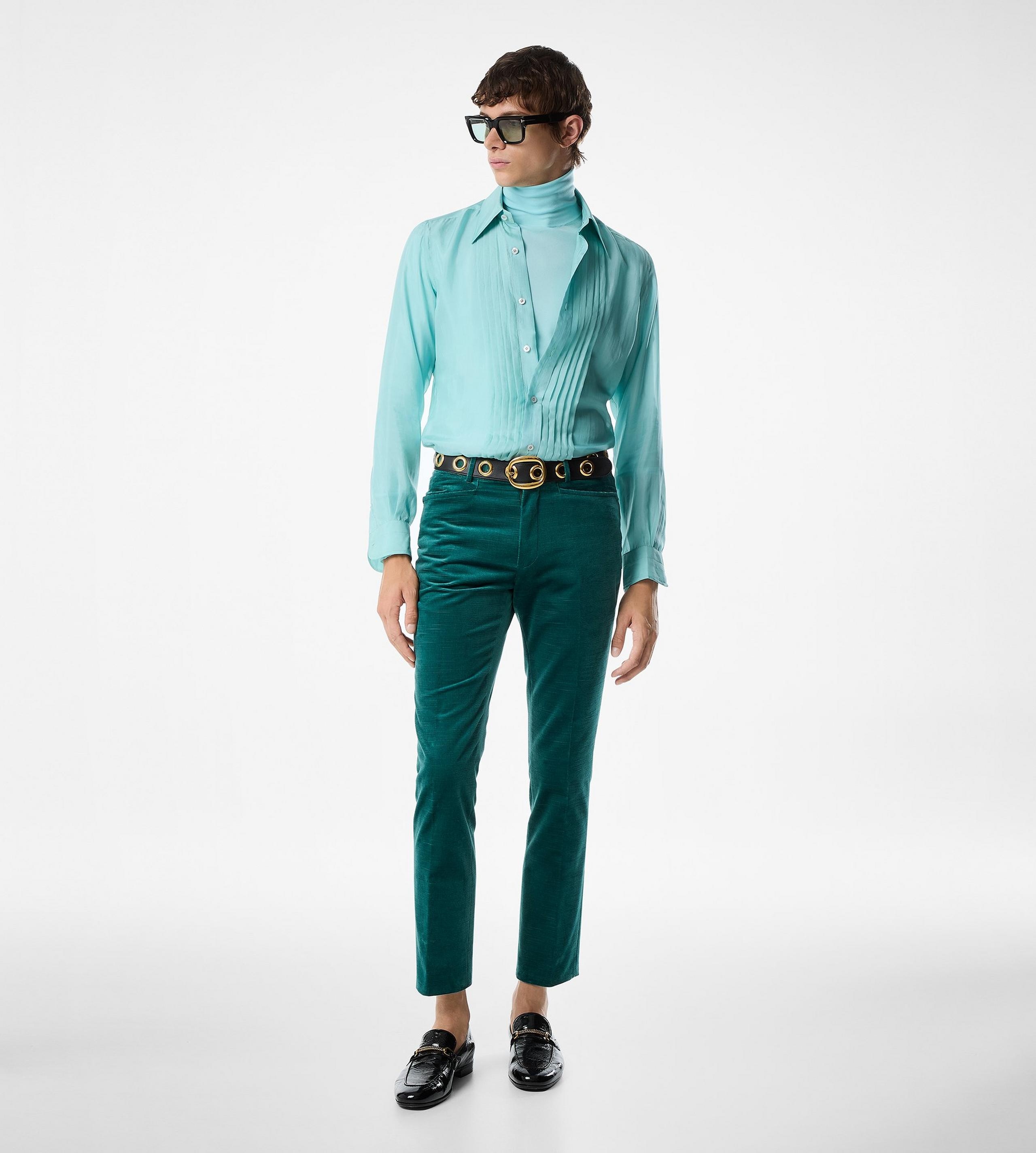 RIDGED VELVET DYLLAN TROUSER - 2