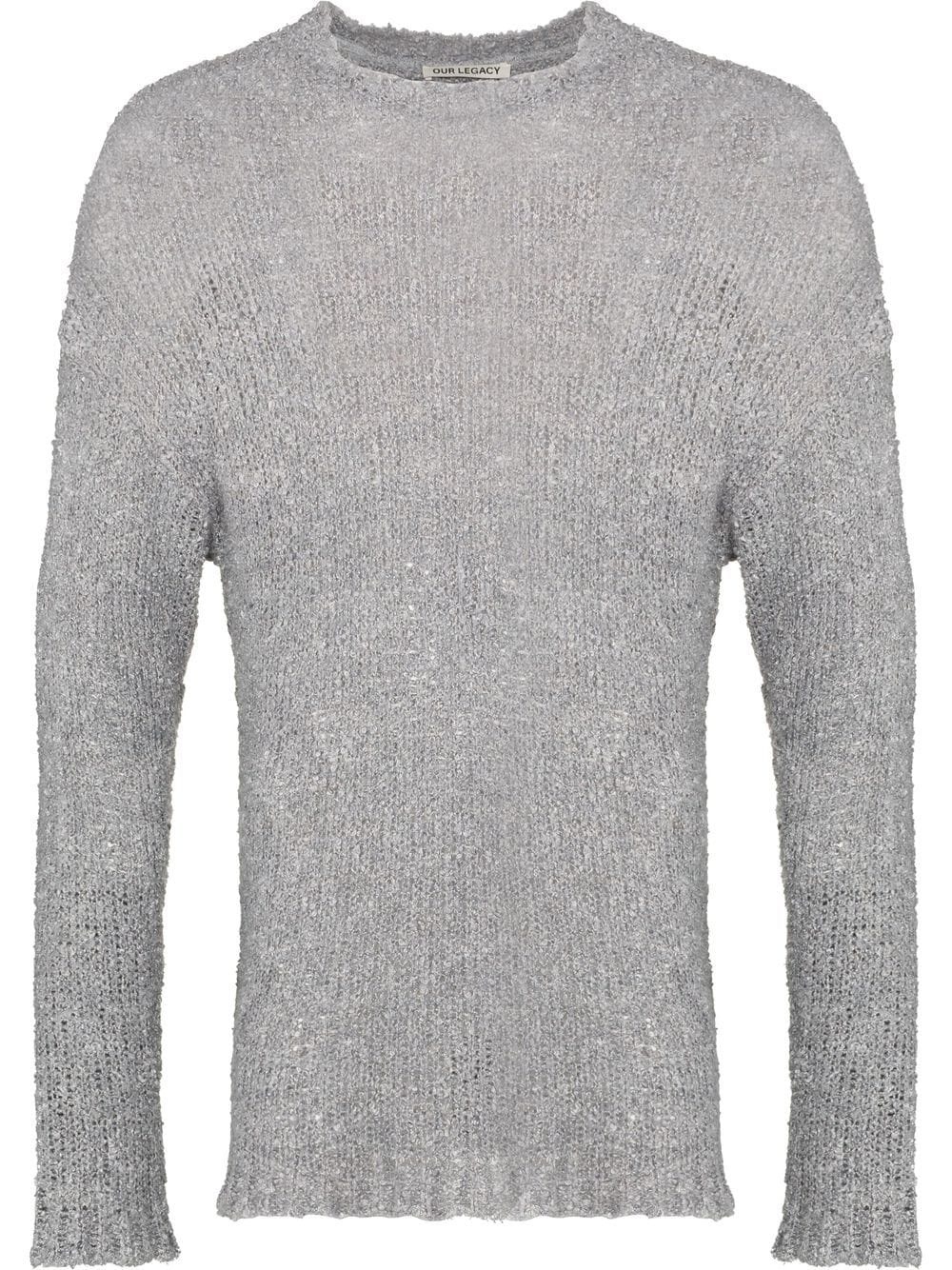 bouclé knitted jumper - 1