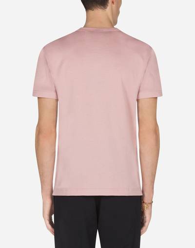 Dolce & Gabbana Cotton t-shirt with logoed plaque outlook