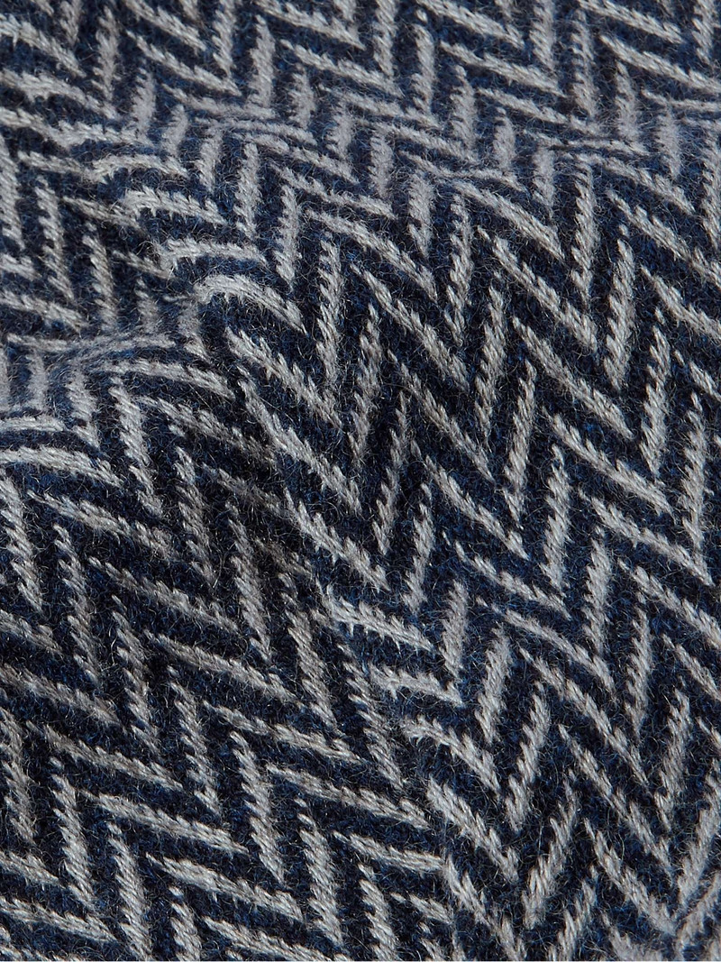 ANONYMOUSISM Herringbone Jacquard-Knit Socks outlook