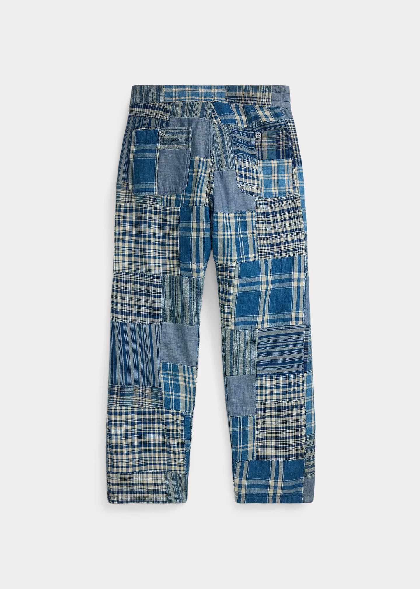 Indigo Patchwork Drawstring Pant - 2