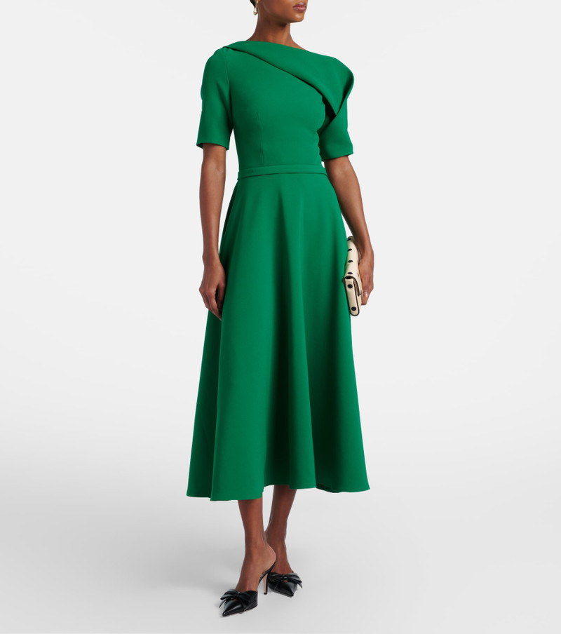 Safiyaa Stephanie draped crêpe cocktail dress outlook