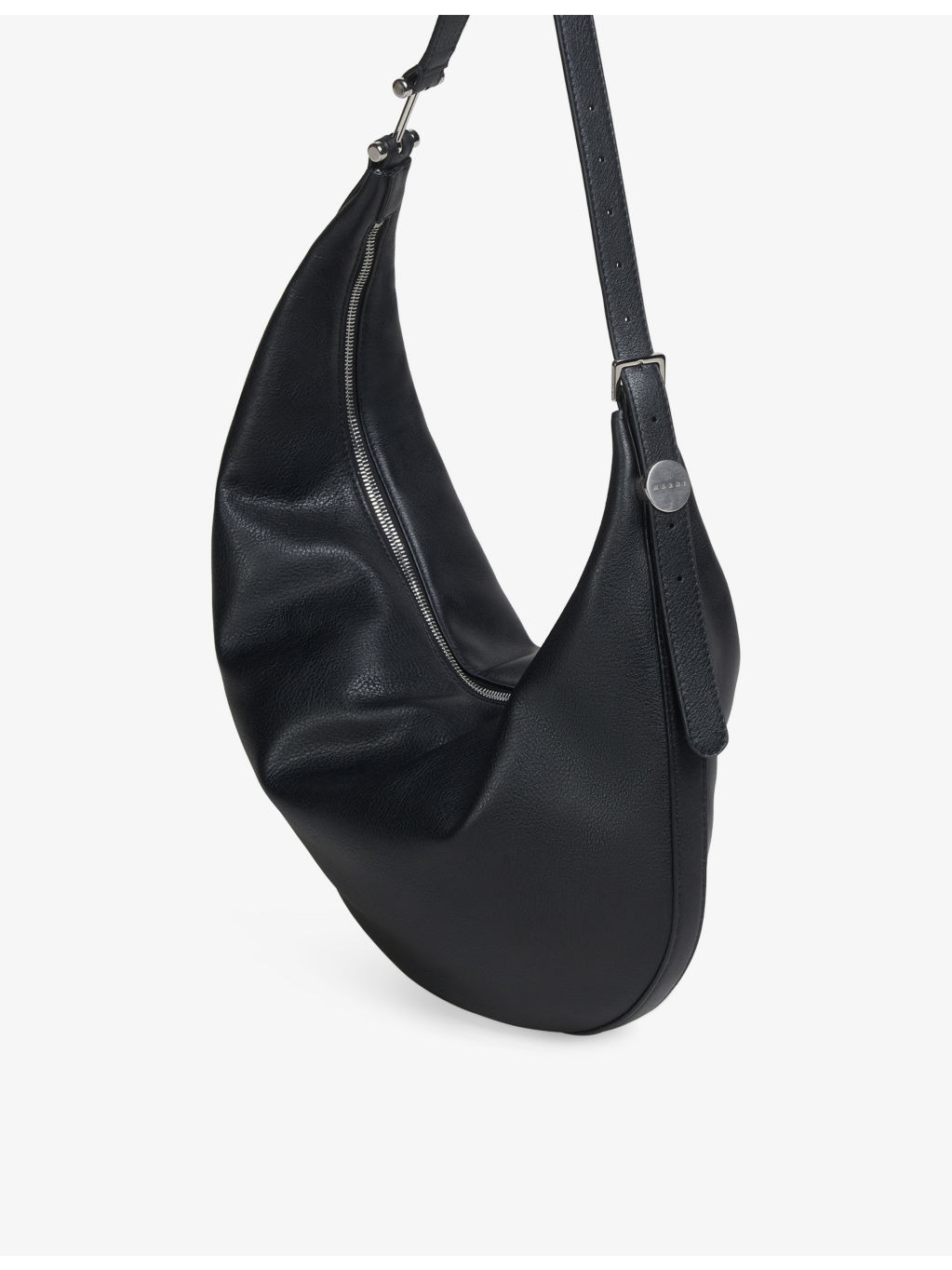 Dot Small Leather Hobo Bag - 3