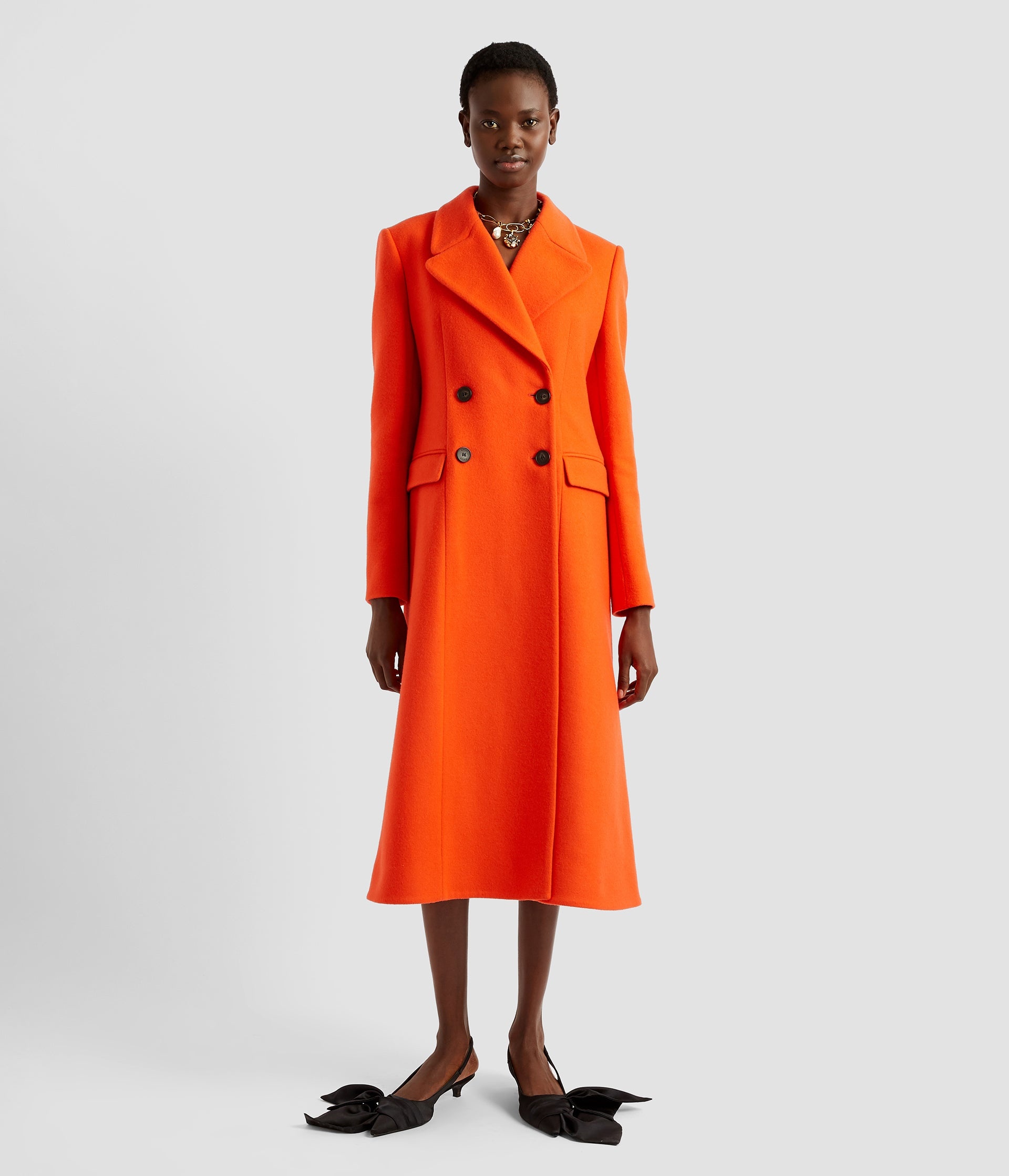 DOUBLE BREASTED COAT - 4