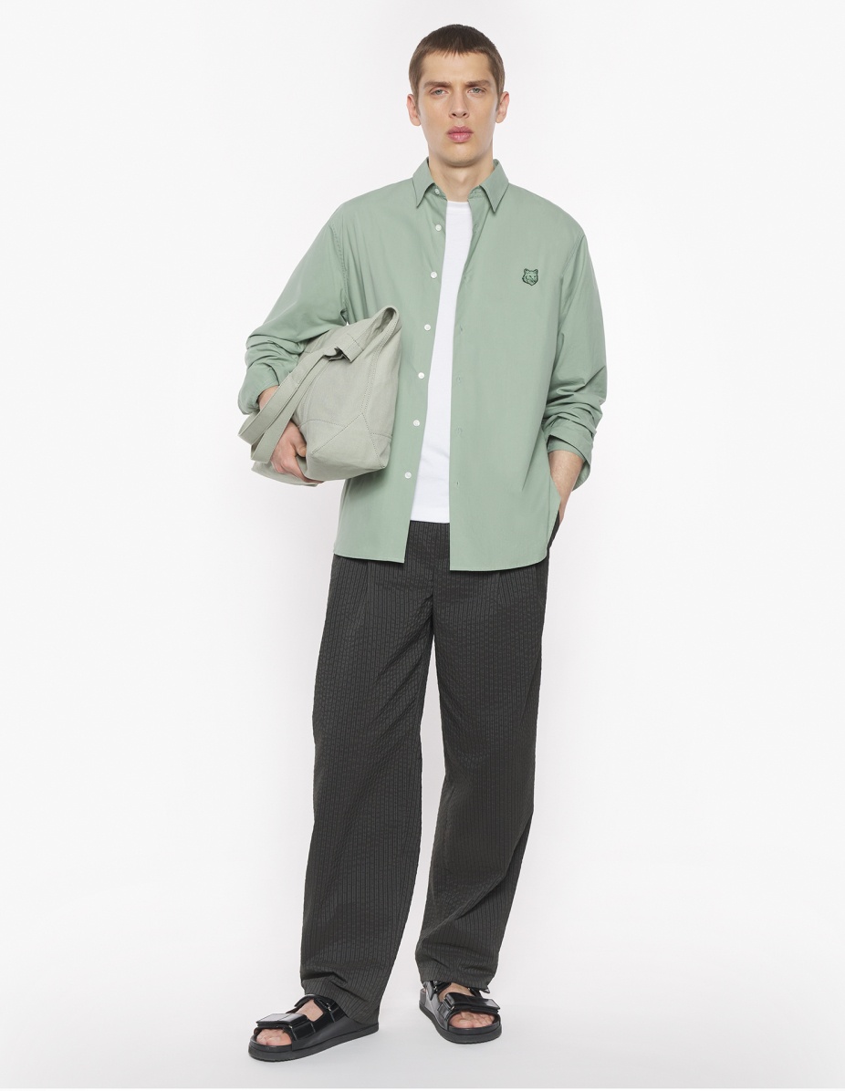 TONAL FOX HEAD PATCH RELAXED SHIRT - 2