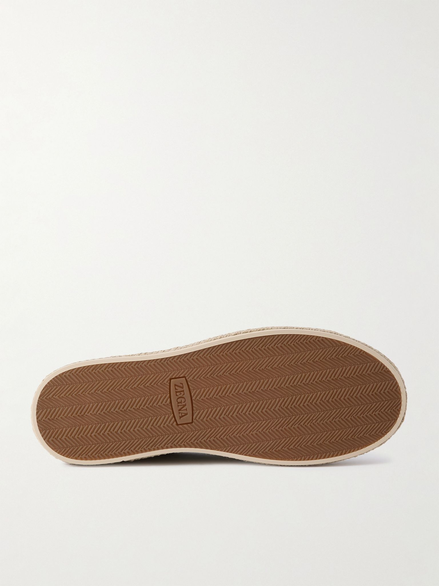 Triple Stitch™ Leather-Trimmed Suede Slip-On Sneakers Green - 3