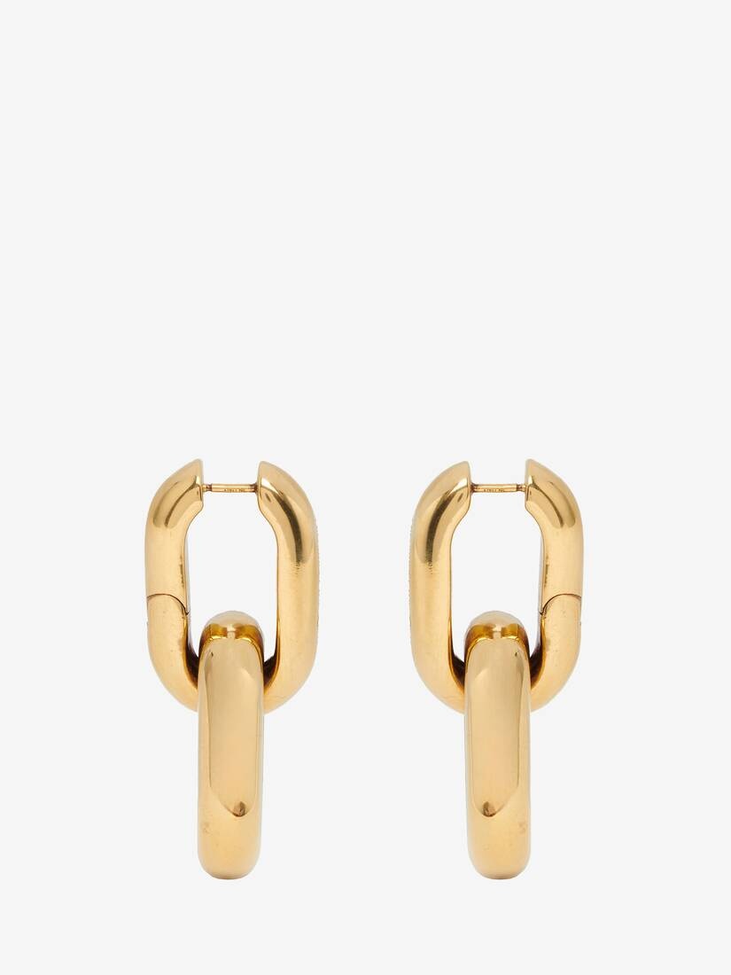 Women's Peak Chain Earrings in Gold - 3
