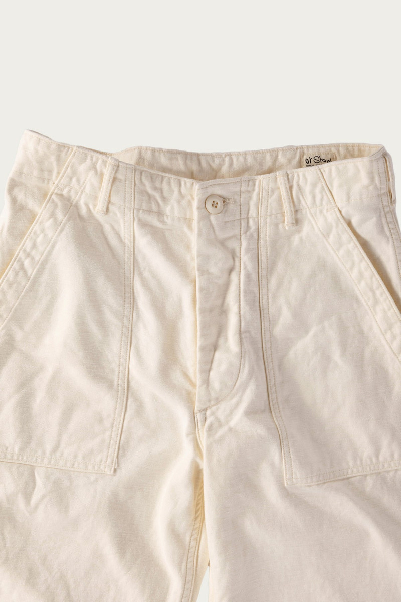 orSlow US Army Fatigue Pants (Regular Fit) - Ecru outlook