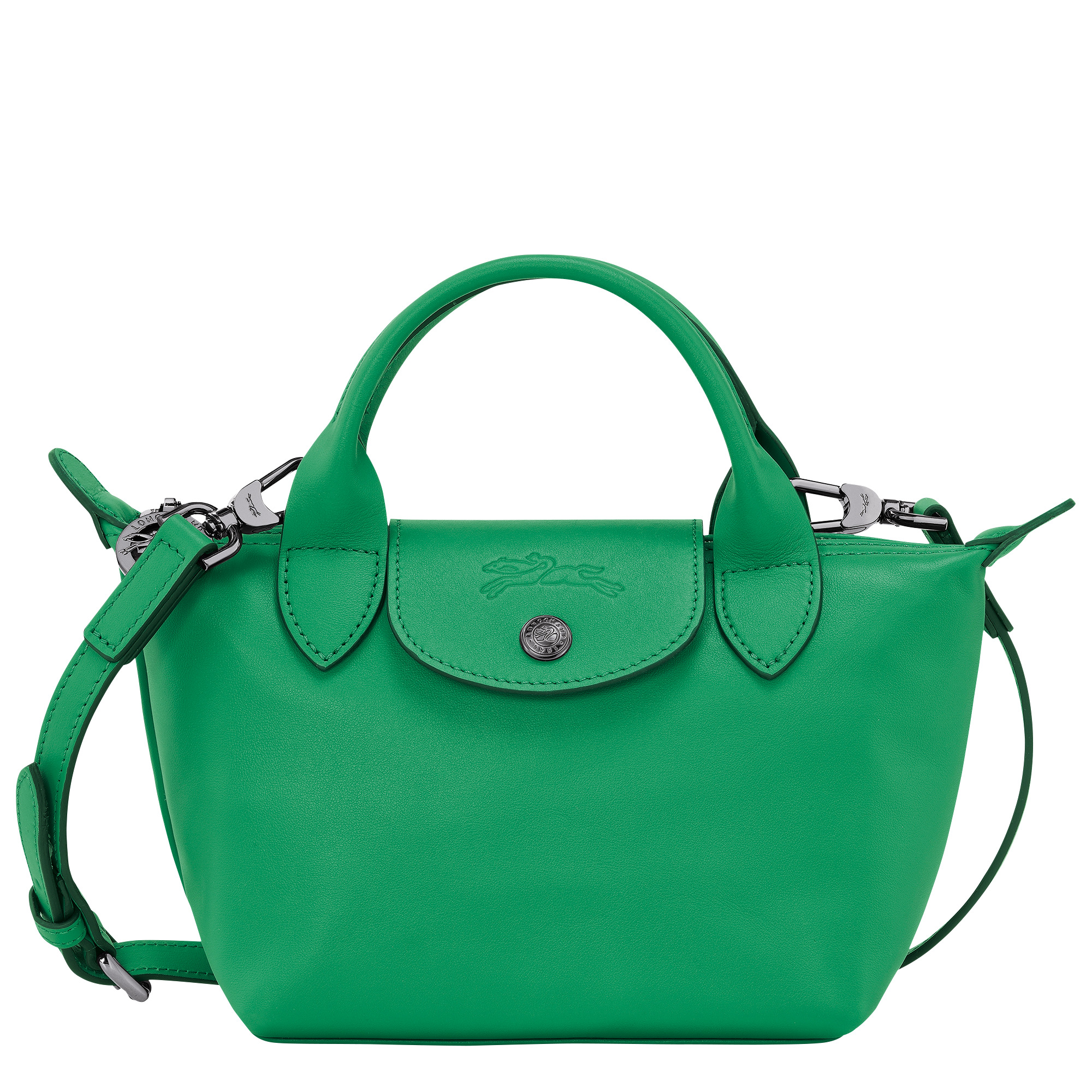 Le Pliage Xtra XS Handbag Green - Leather - 1