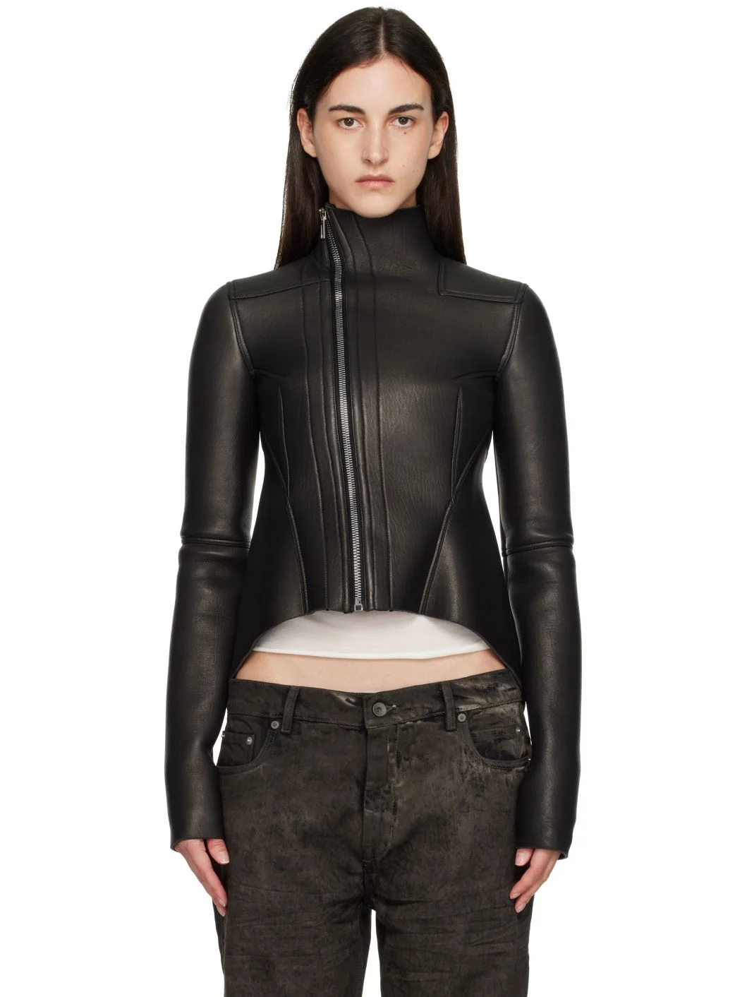 Black Tower Naska Gary Leather Jacket - 1