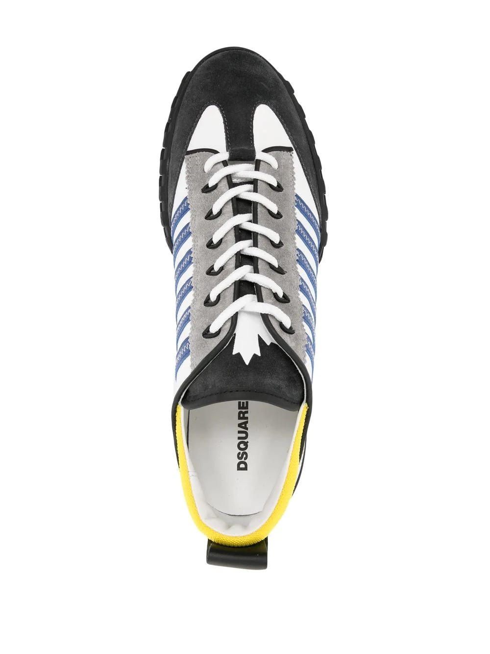 striped logo-print sneakers - 4
