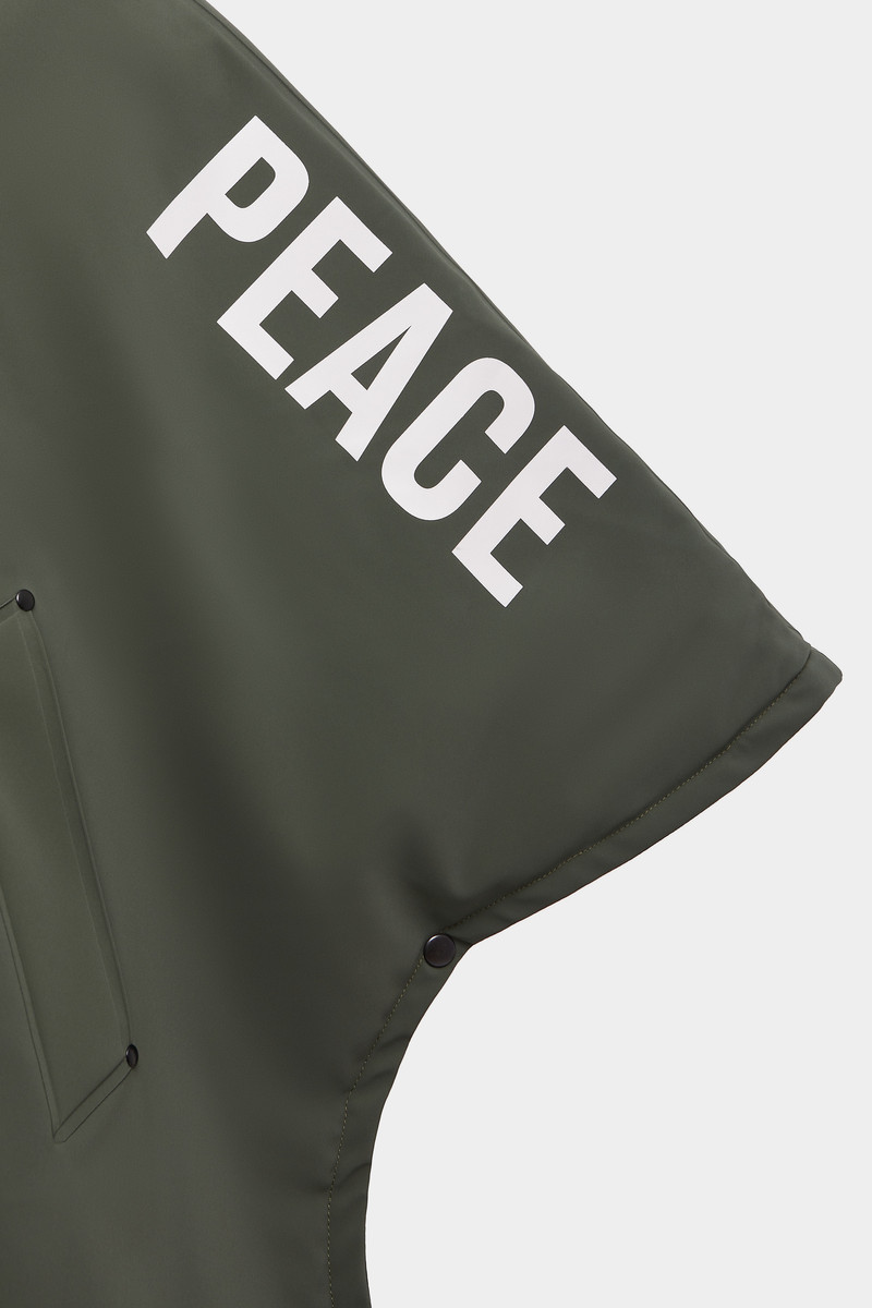 Concert Winter Suede Poncho Dark Green 9