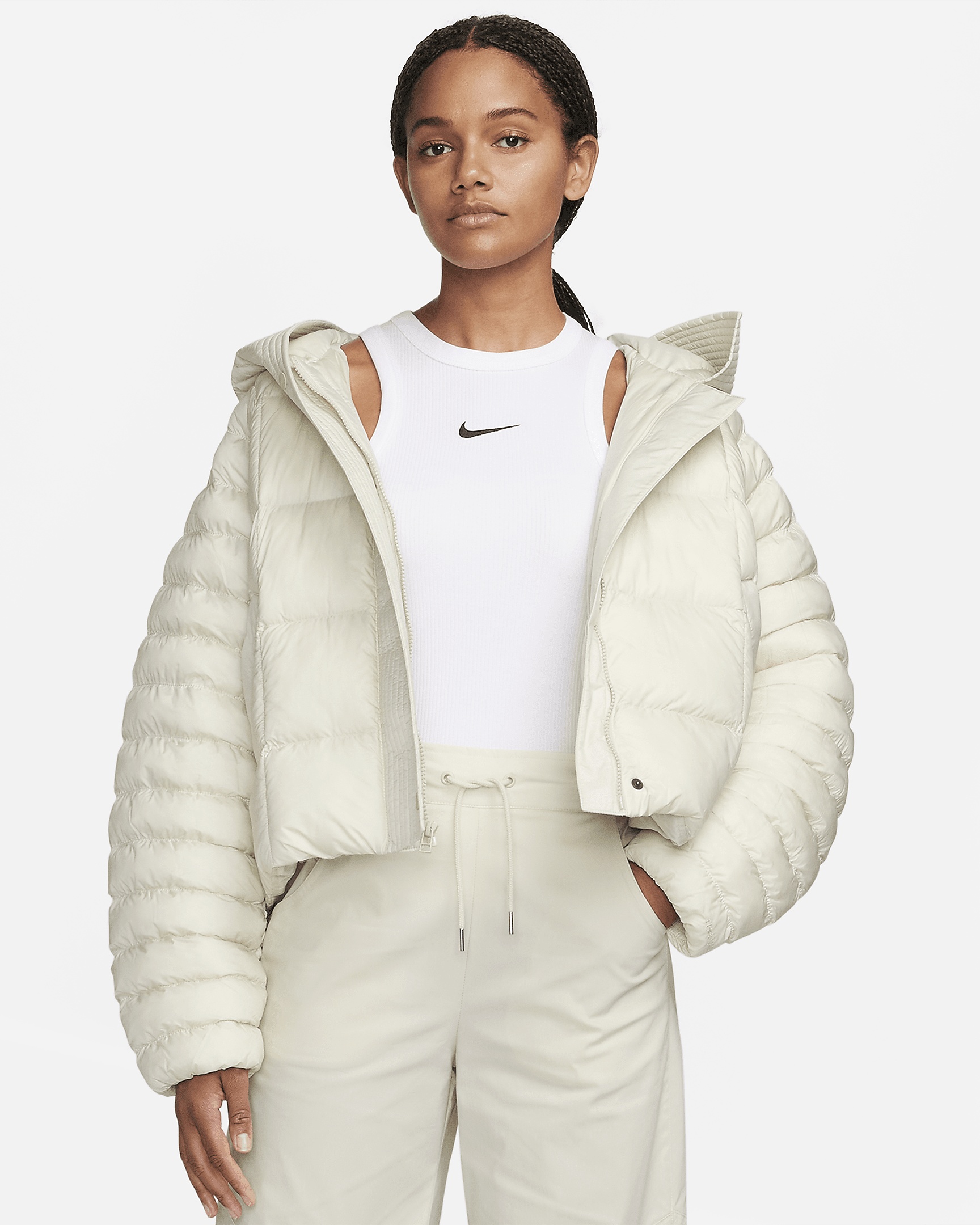 Nike oversized puffer jacket best sale