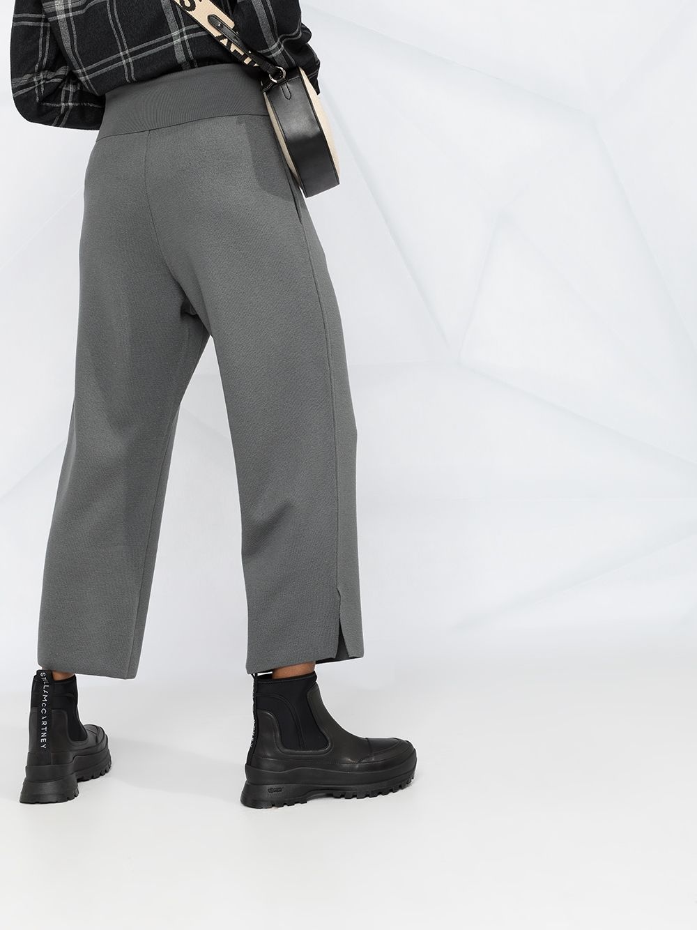 straight-leg wool cropped trousers - 3