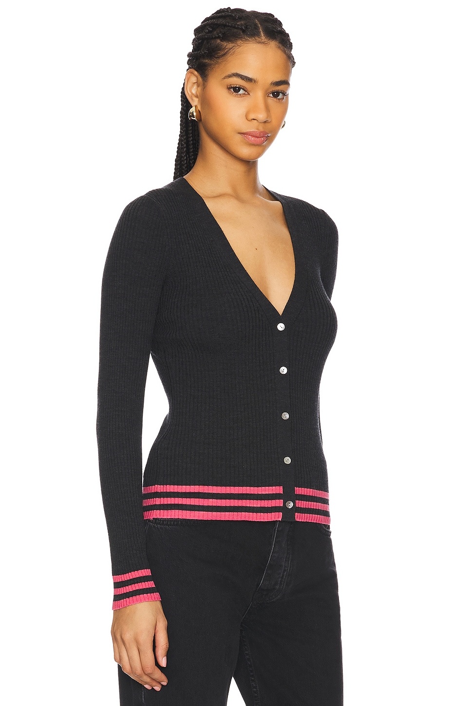 Tipped Cardigan - 2
