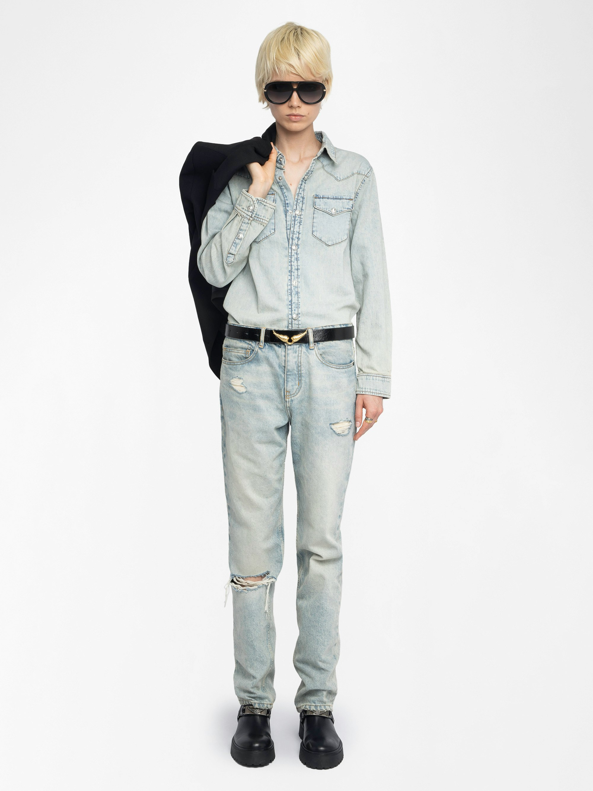 Saby Denim Shirt - 2
