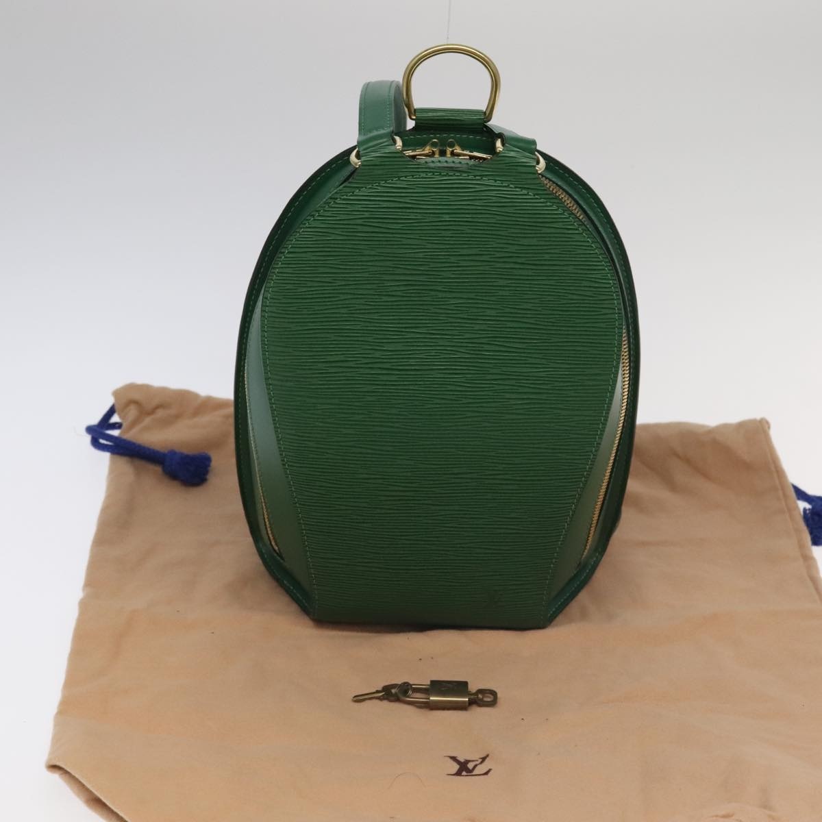 LOUIS VUITTON Epi Mabillon Backpack Green M52234 - 12