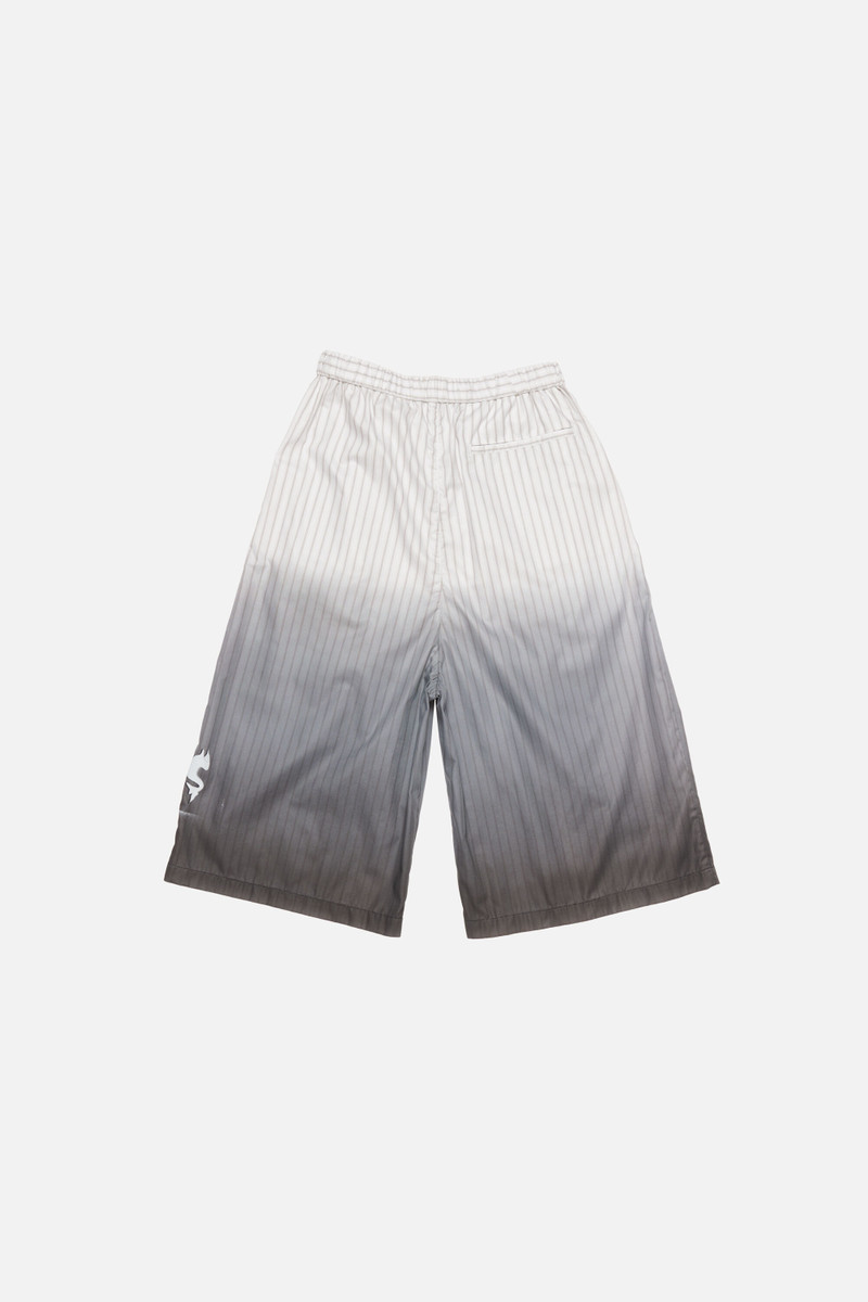 Oversized logo shorts - White/brown 7