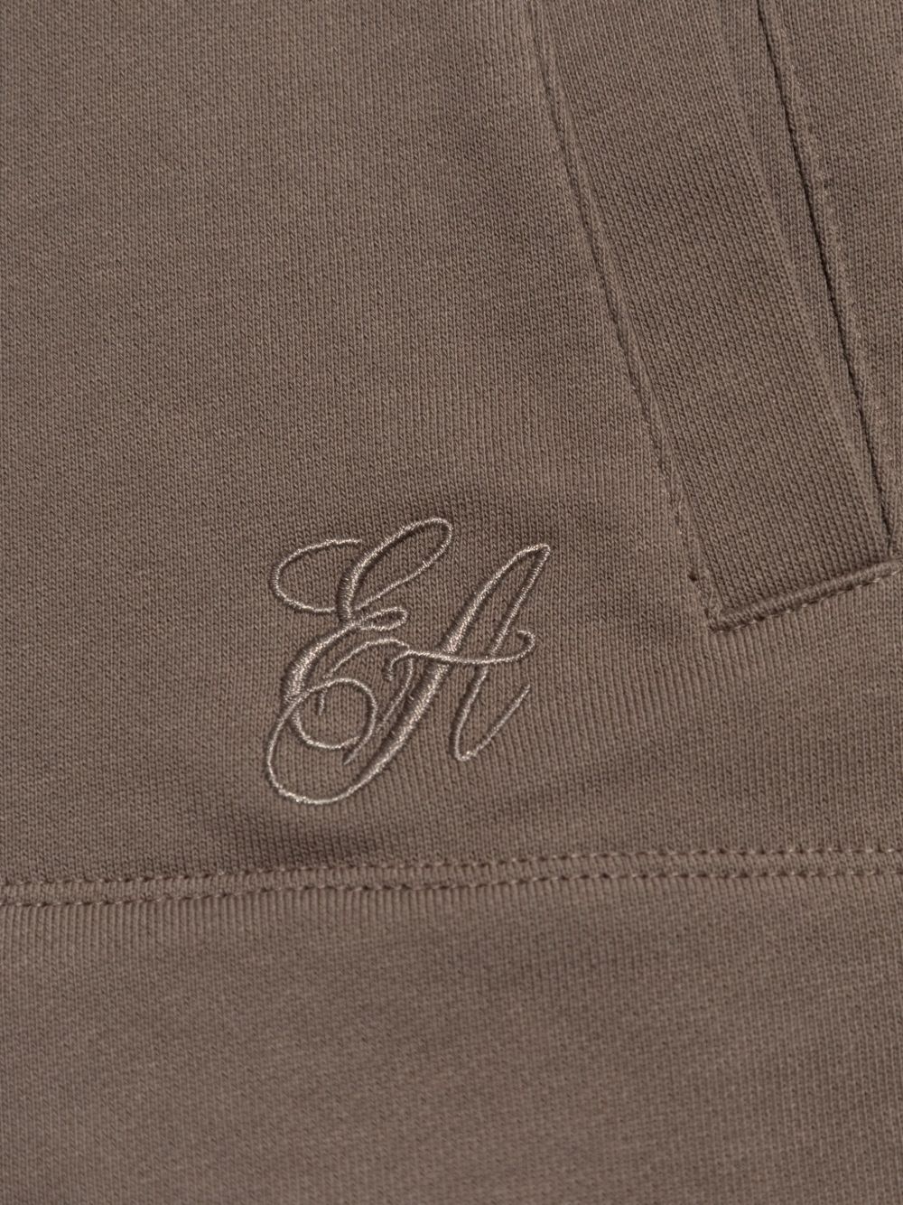 logo-embroidered zip-up hoodie - 5