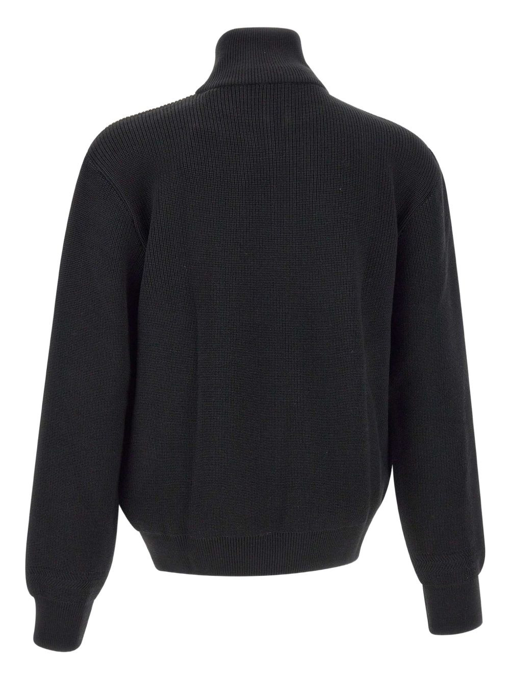 ribbed high-neck half-zip sweater - 3