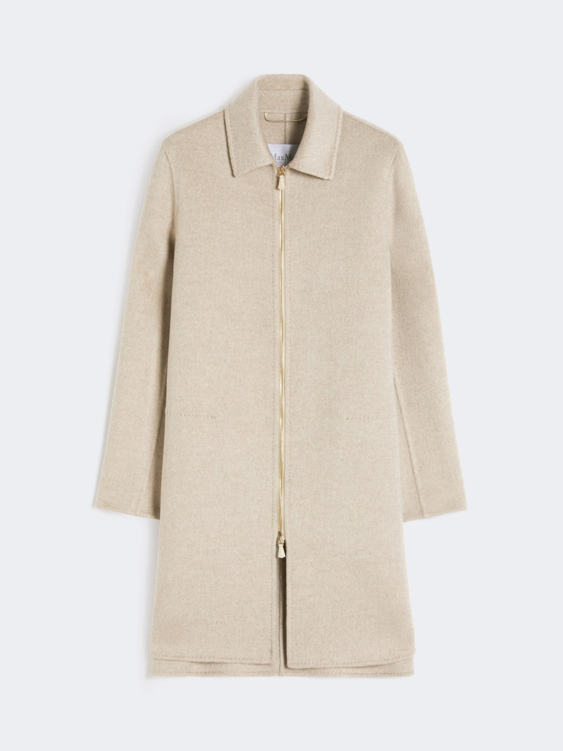 PRUGNA Straight-fit cashmere coat - SAND 1