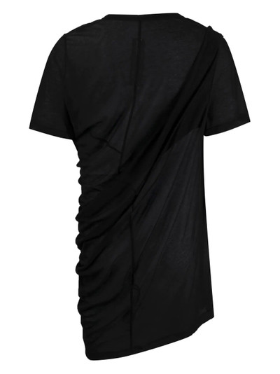 Rick Owens draped-design T-shirt outlook