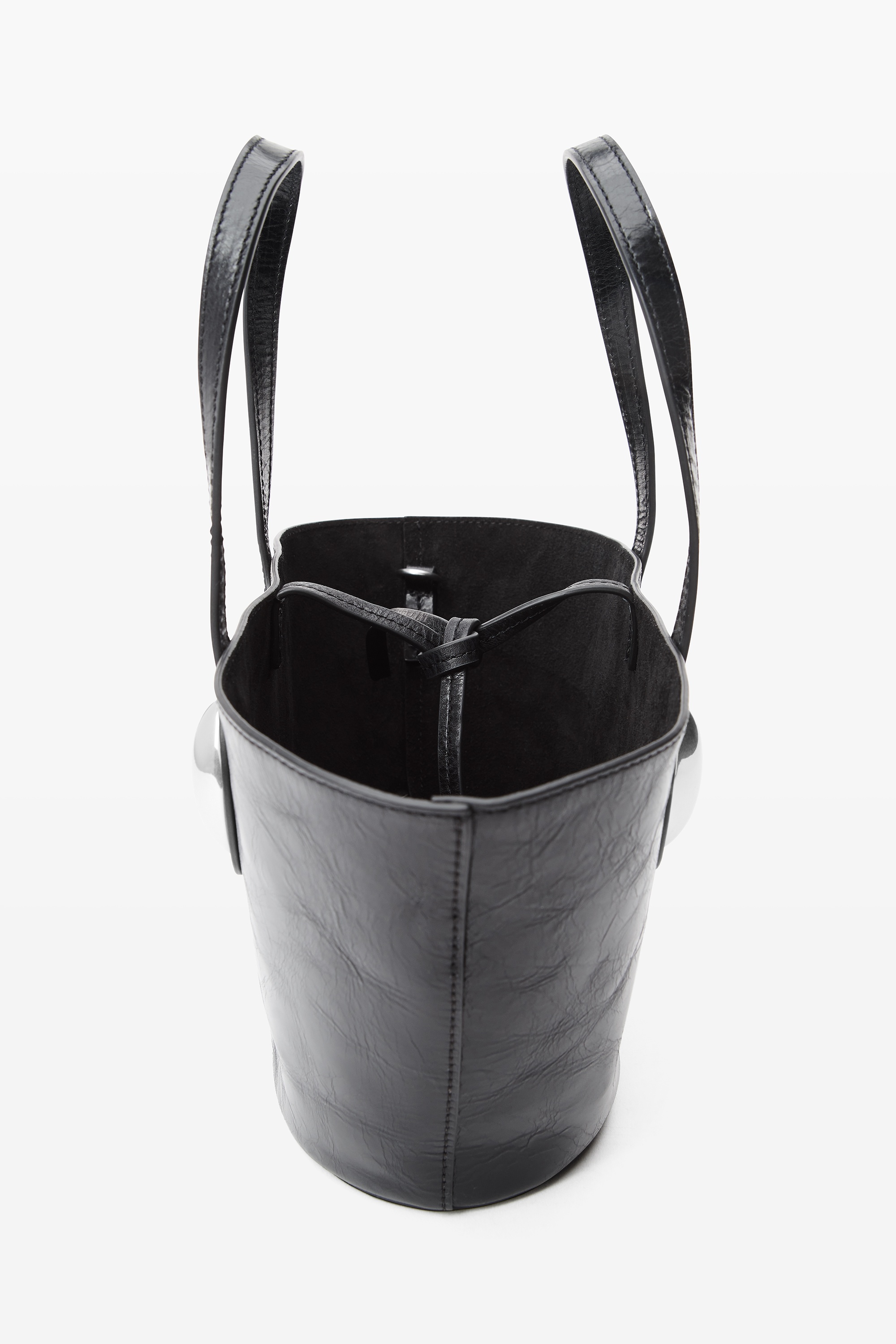 Dome Small Tote in Crackle Patent Leather - 3