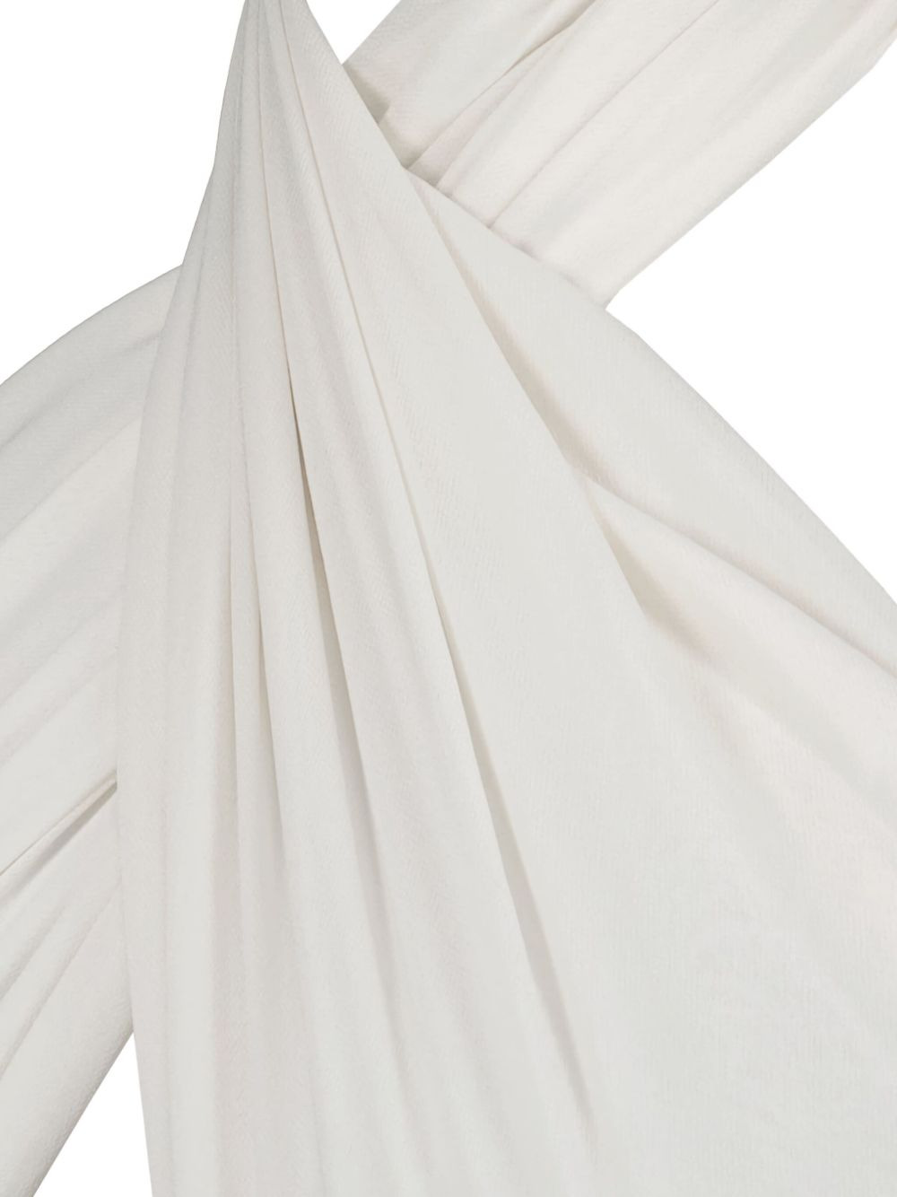 draped silk blouse - 5