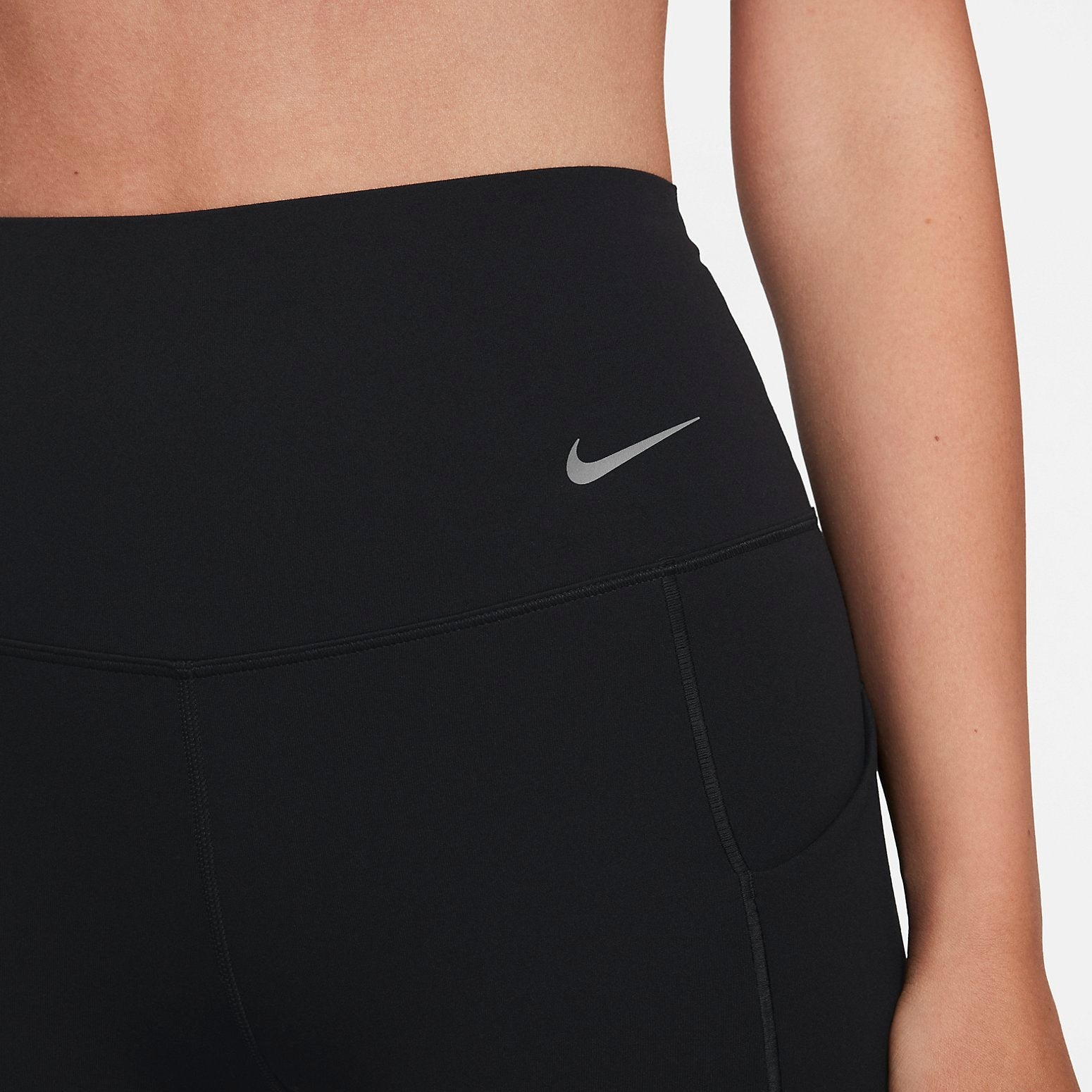 (WMNS) NIKE DRI-FIT UNIVERSA MEDIUM-SUPPORT SHORTS WITH POCKETS 'Black' DQ5995-010 - 4