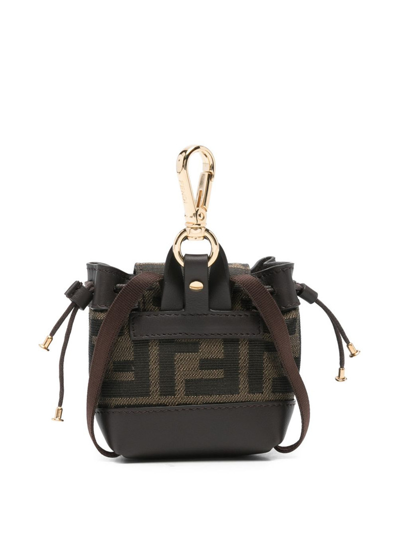 FENDI nano backpack patterned charm outlook