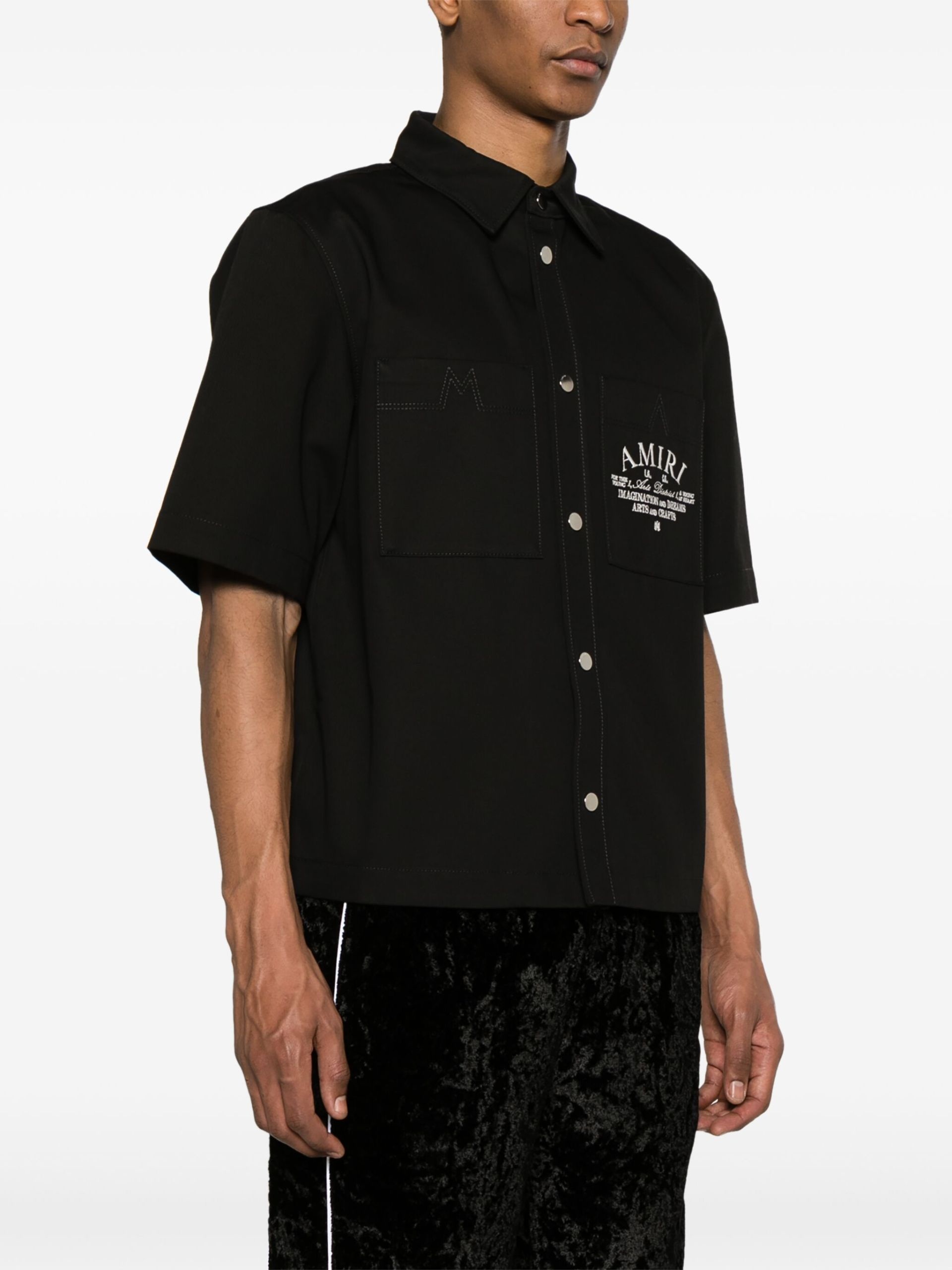 Black Arts District Camp Cotton Shirt - 3