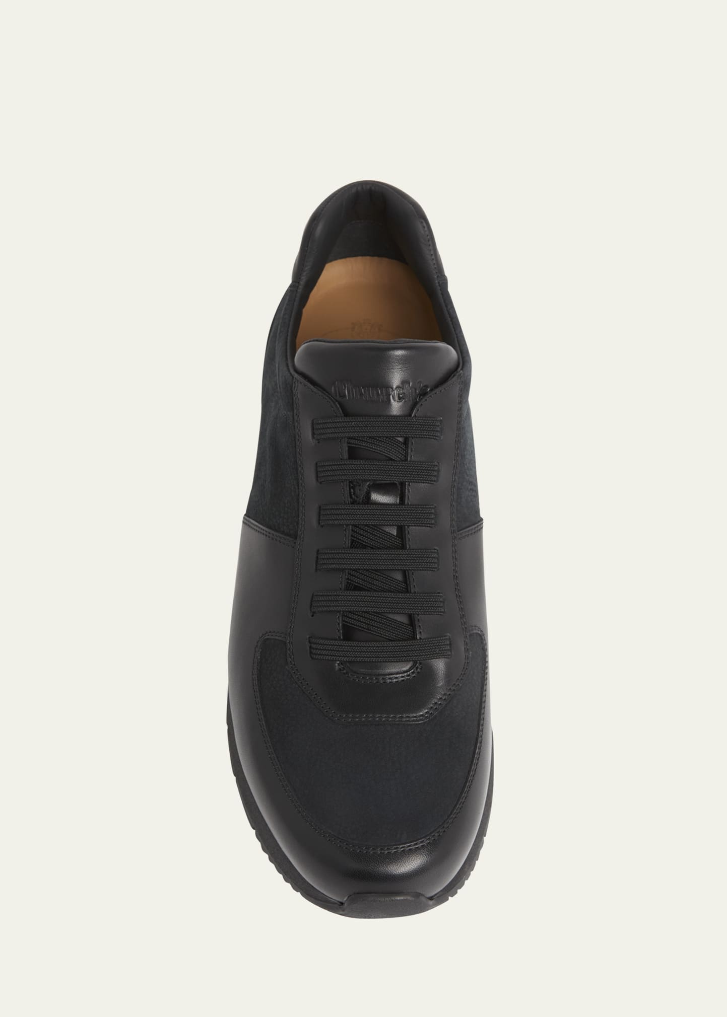 Men's Livingston Calf and Nubuck Runner Sneakers - 3