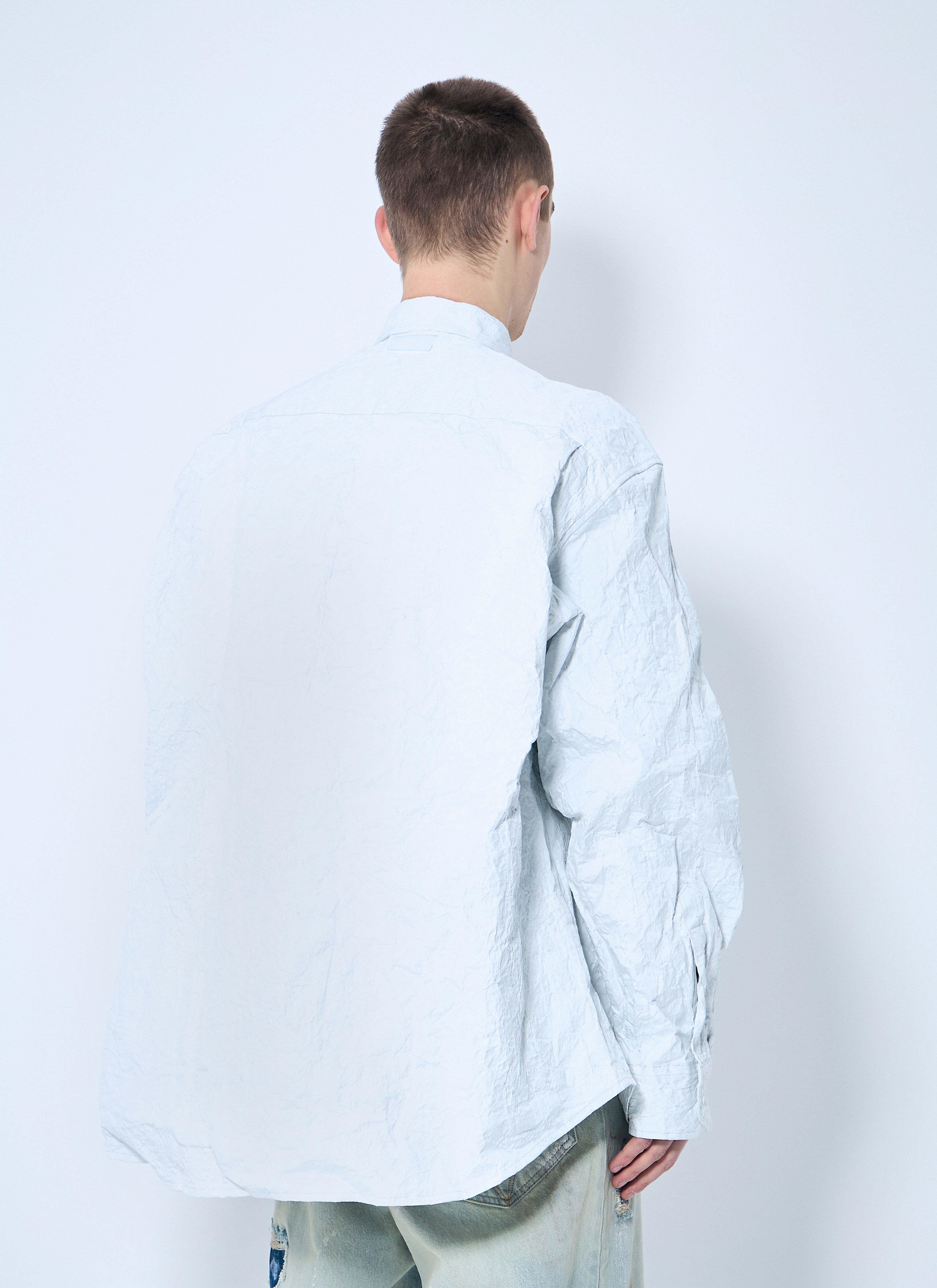 Metalized Wrinkled Shirt - 4