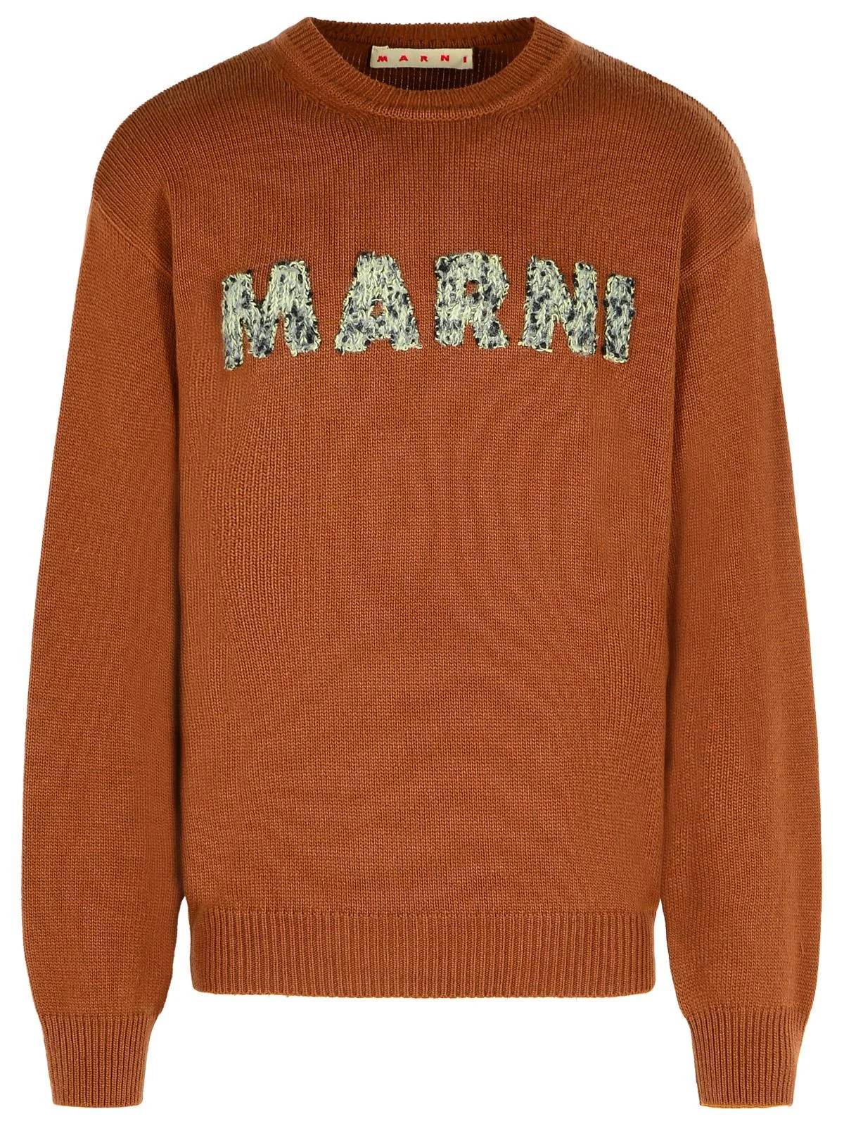 Marni Brown Virgin Wool Sweater Men - 1
