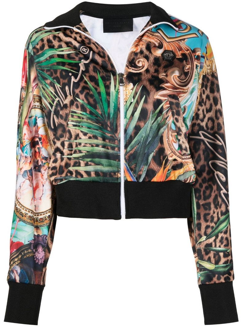 Baroque Flowers-print jacket 1