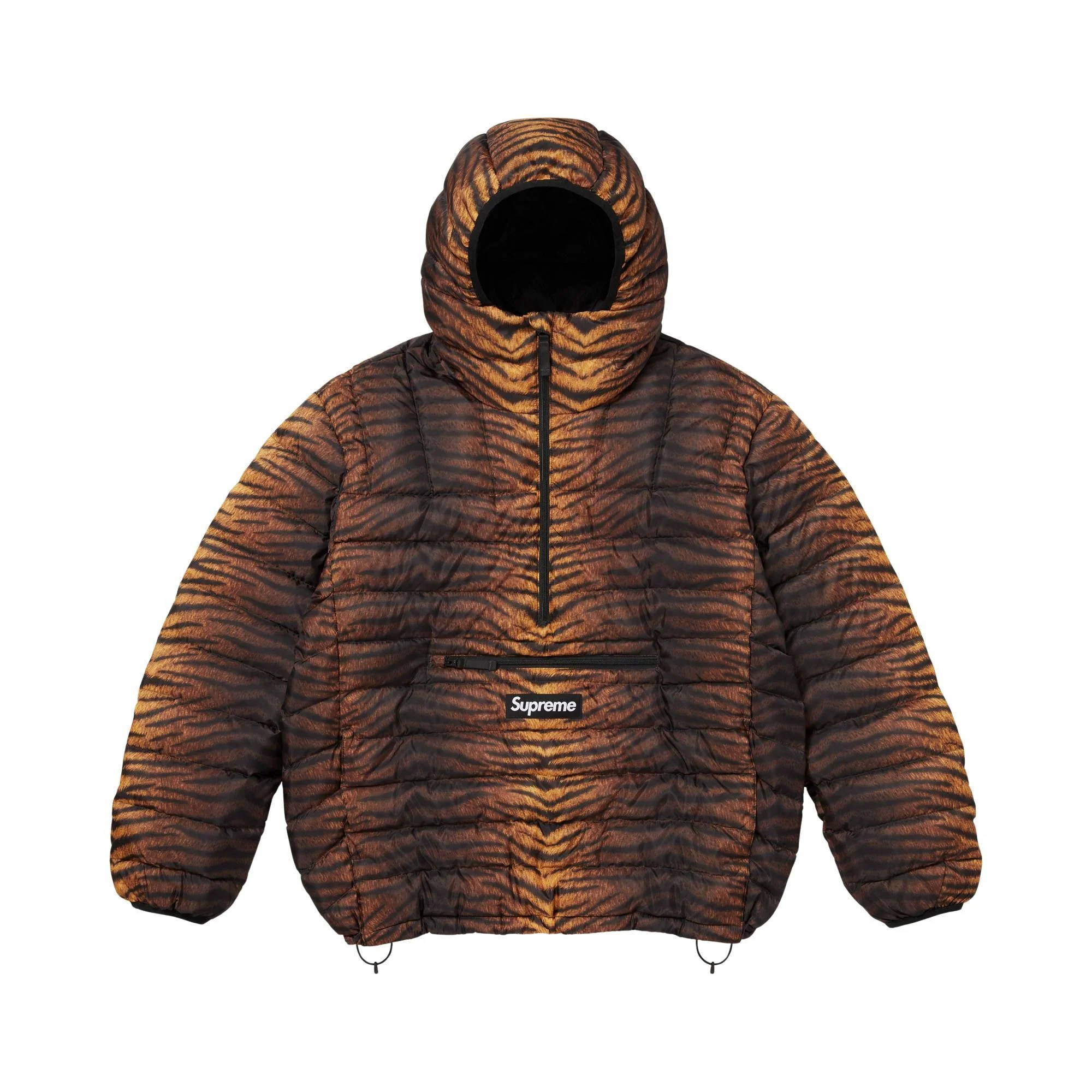 Supreme Micro Down Half Zip Hooded Pullover 'Tiger' - 1